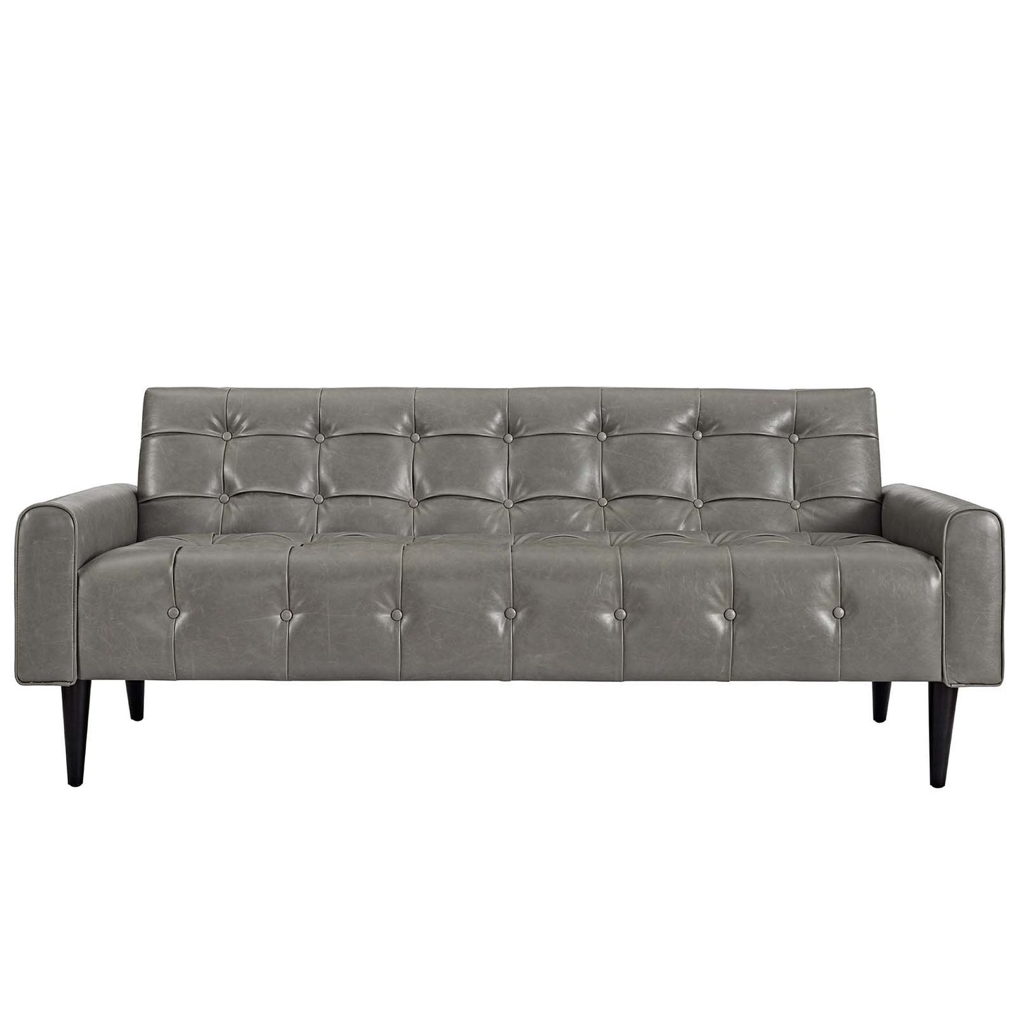 Modway Delve 2 Piece Upholstered Vinyl Sofa and Armchair Set