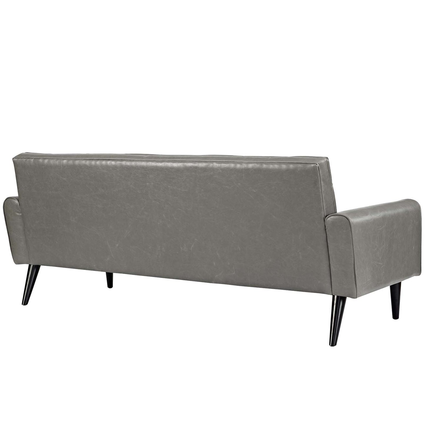 Modway Delve 2 Piece Upholstered Vinyl Sofa and Armchair Set
