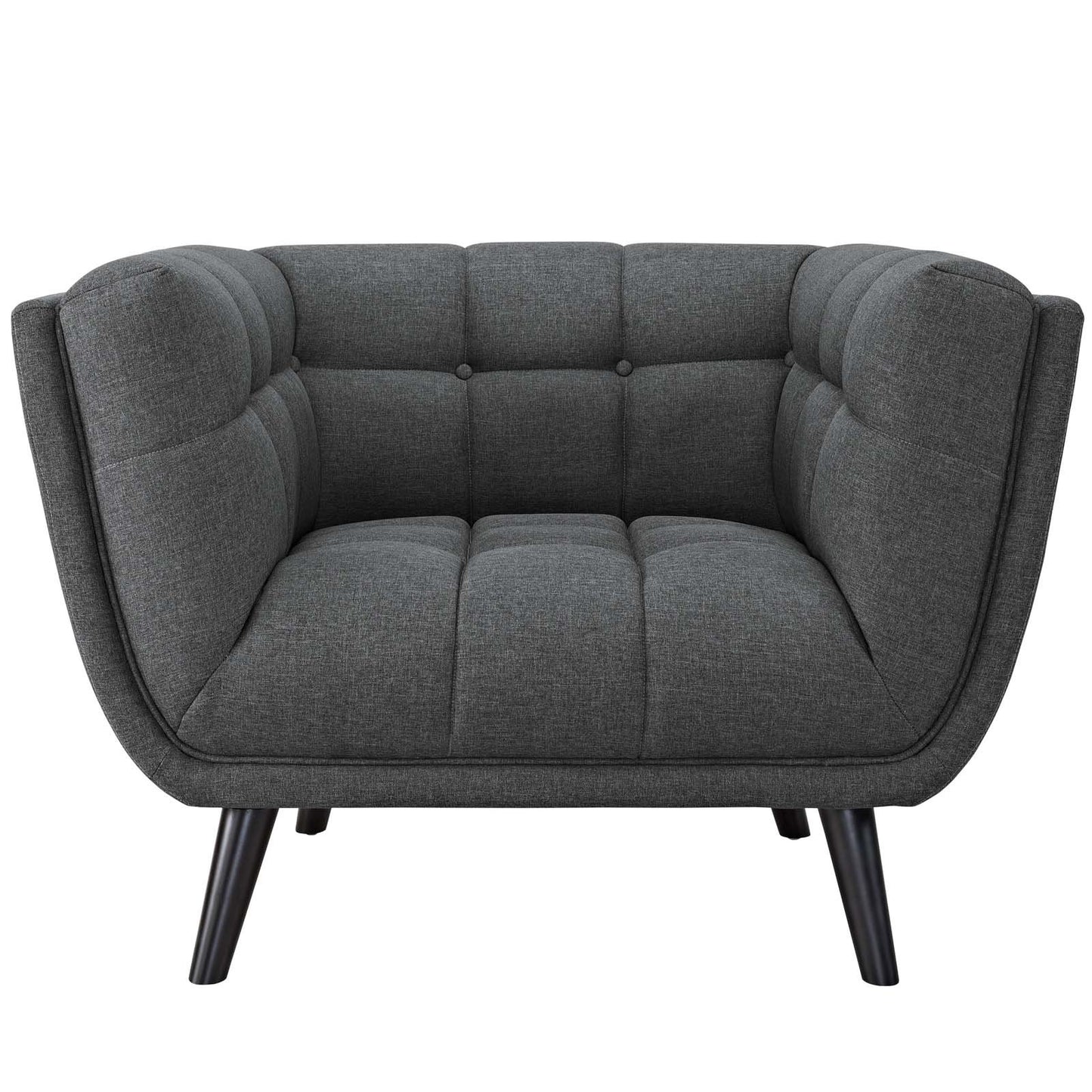 Modway Bestow 2 Piece Upholstered Fabric Sofa and Armchair Set