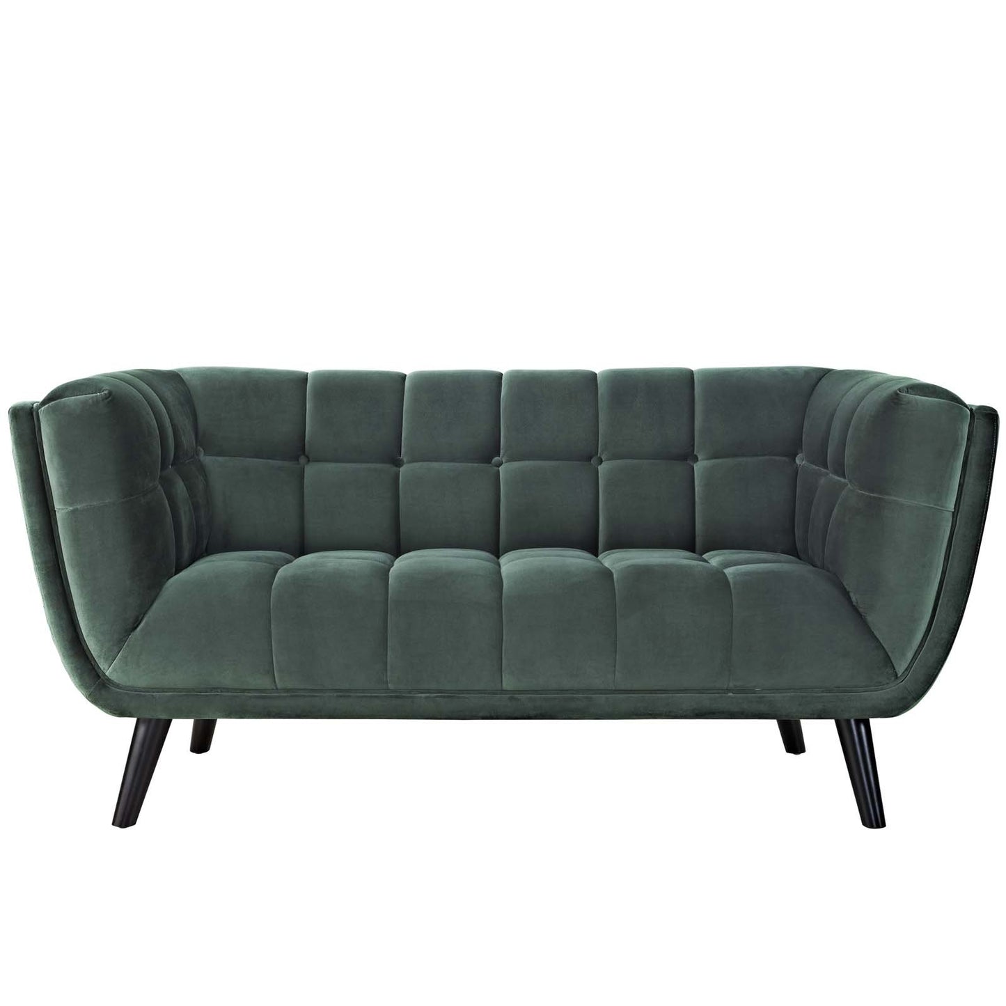 Modway Bestow 3 Piece Performance Velvet Sofa Loveseat and Armchair Set