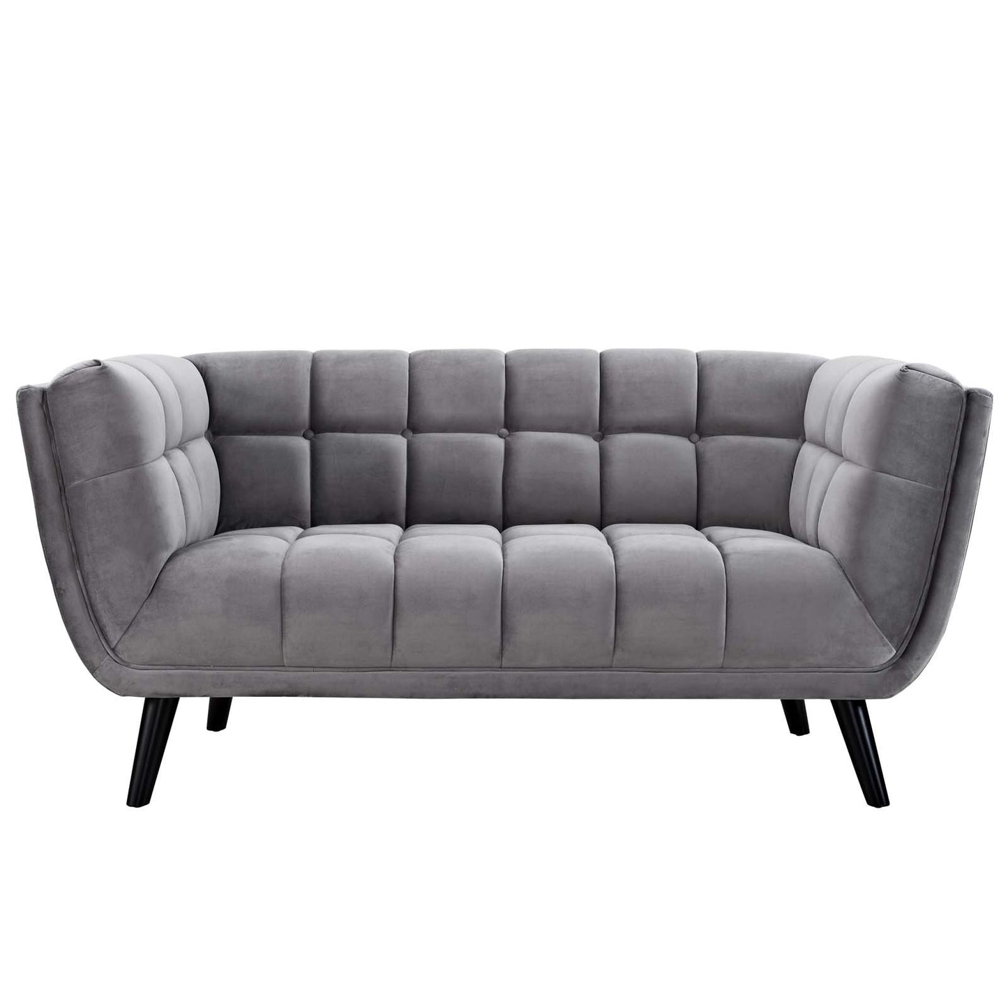 Modway Bestow 3 Piece Performance Velvet Sofa Loveseat and Armchair Set