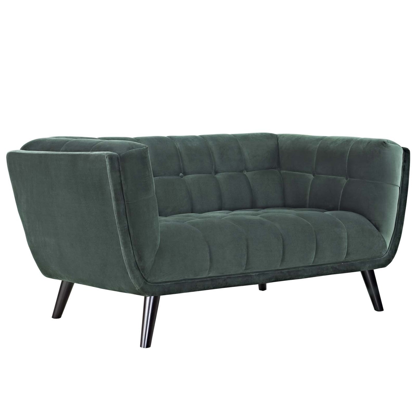 Modway Bestow 2 Piece Performance Velvet Sofa and Loveseat Set