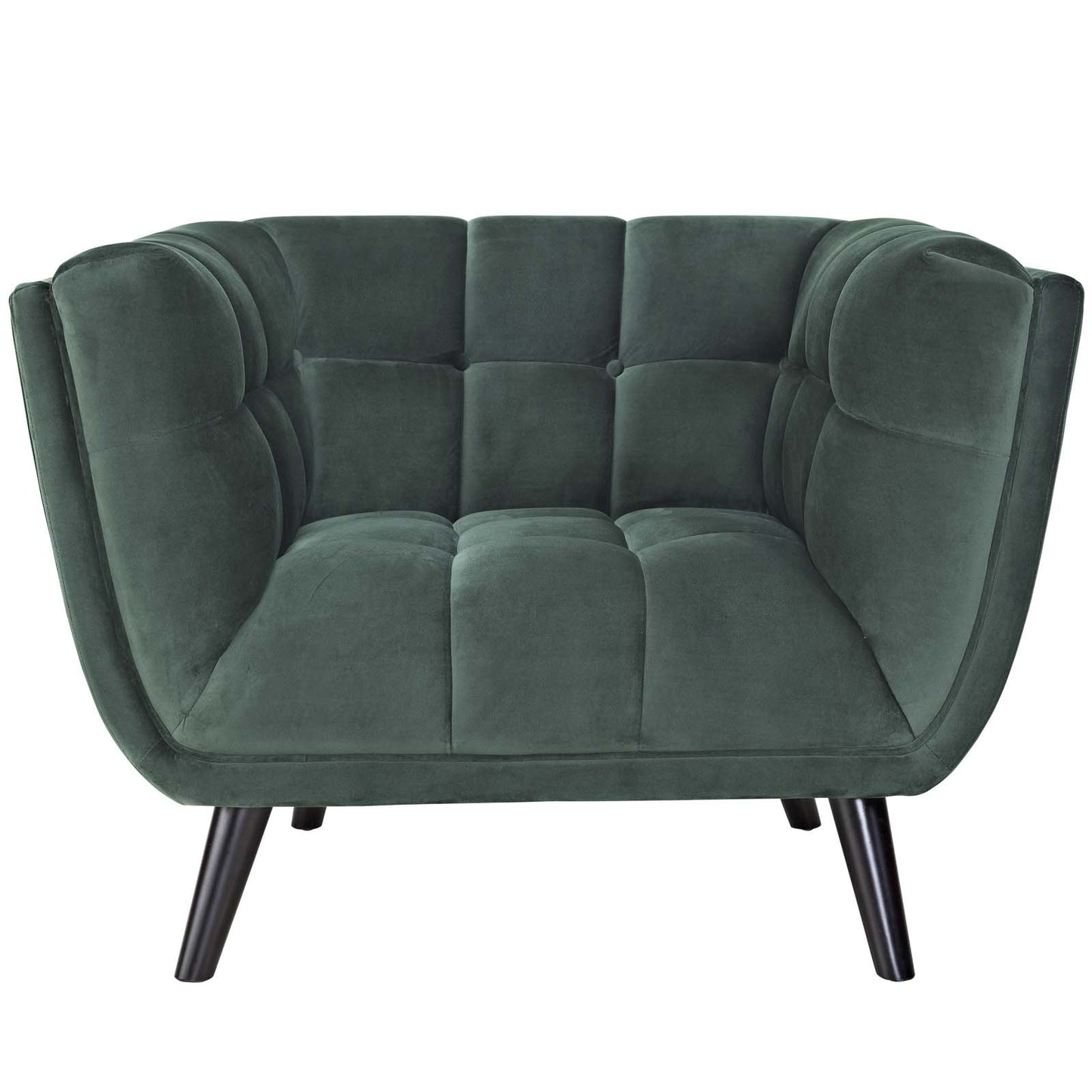 Modway Bestow 2 Piece Performance Velvet Sofa and Armchair Set