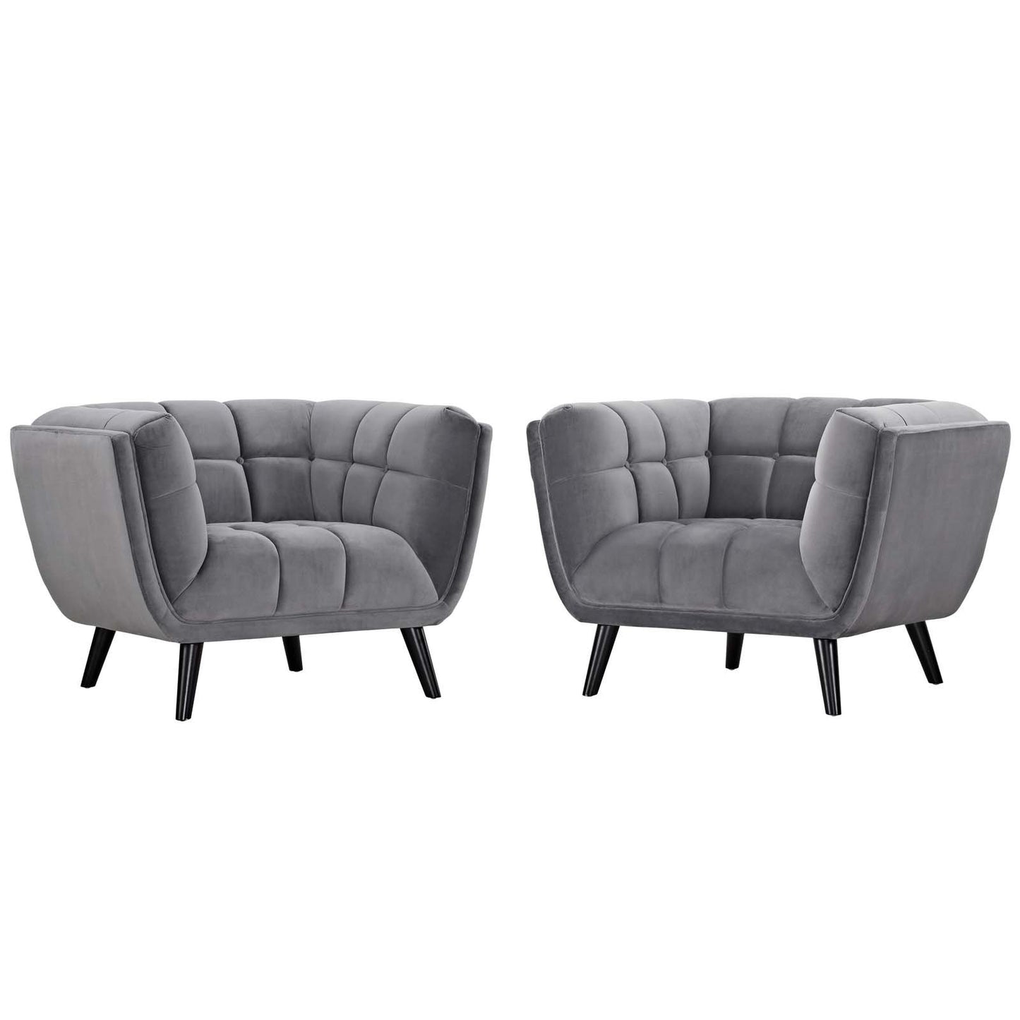 Modway Bestow 2 Piece Performance Velvet Armchair Set