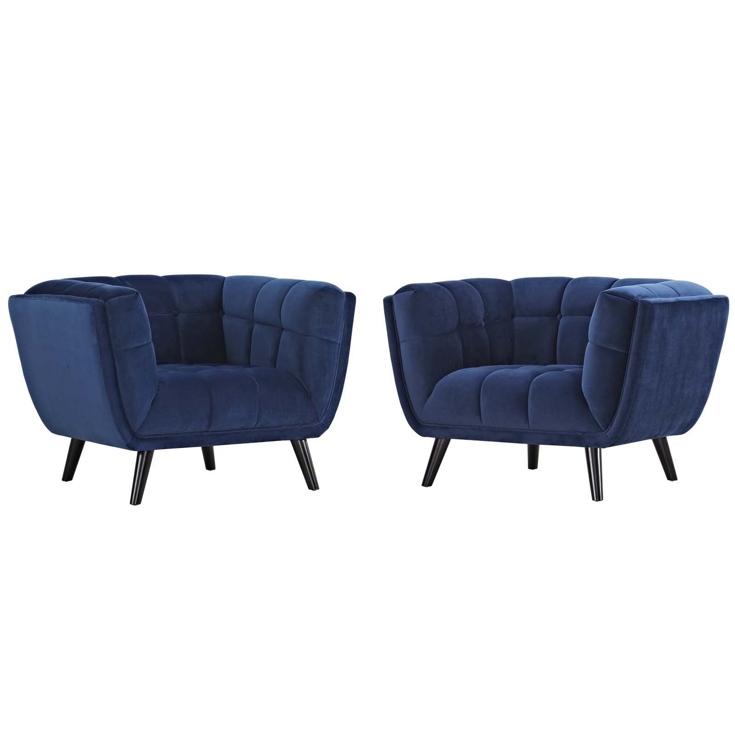 Modway Bestow 2 Piece Performance Velvet Armchair Set