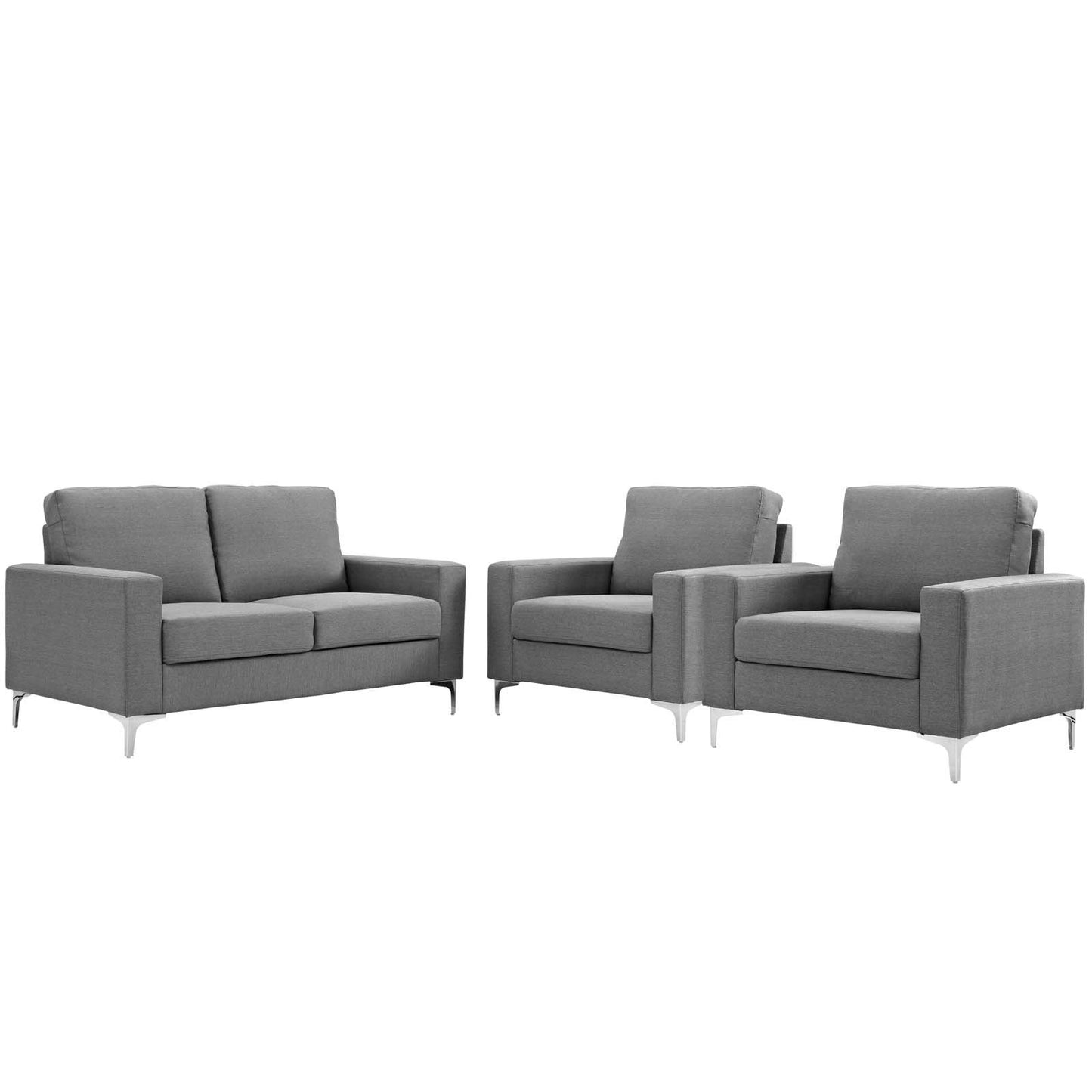 Modway Allure 3 Piece Sofa and Armchair Set