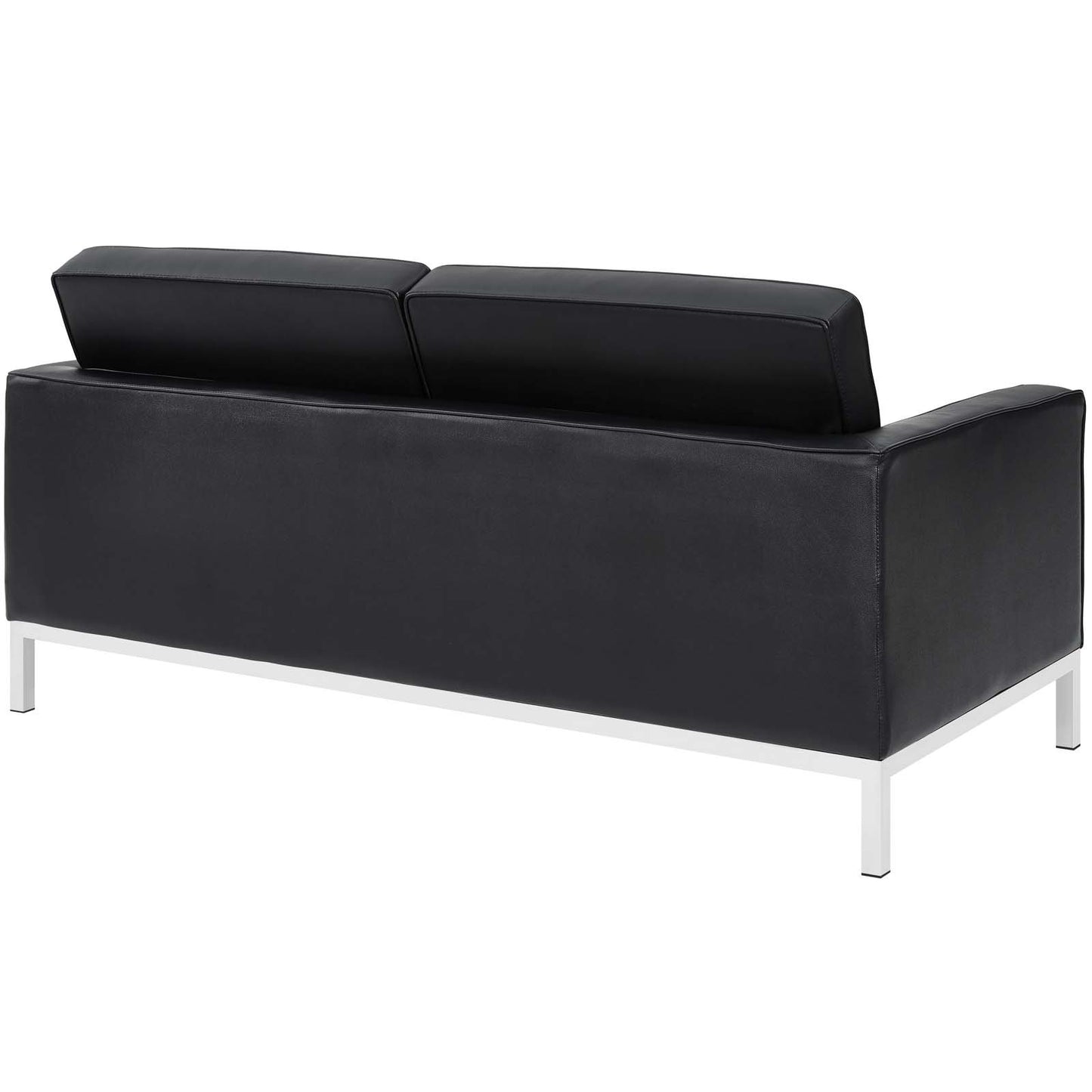 Modway Loft 2 Piece Leather Sofa and Loveseat Set