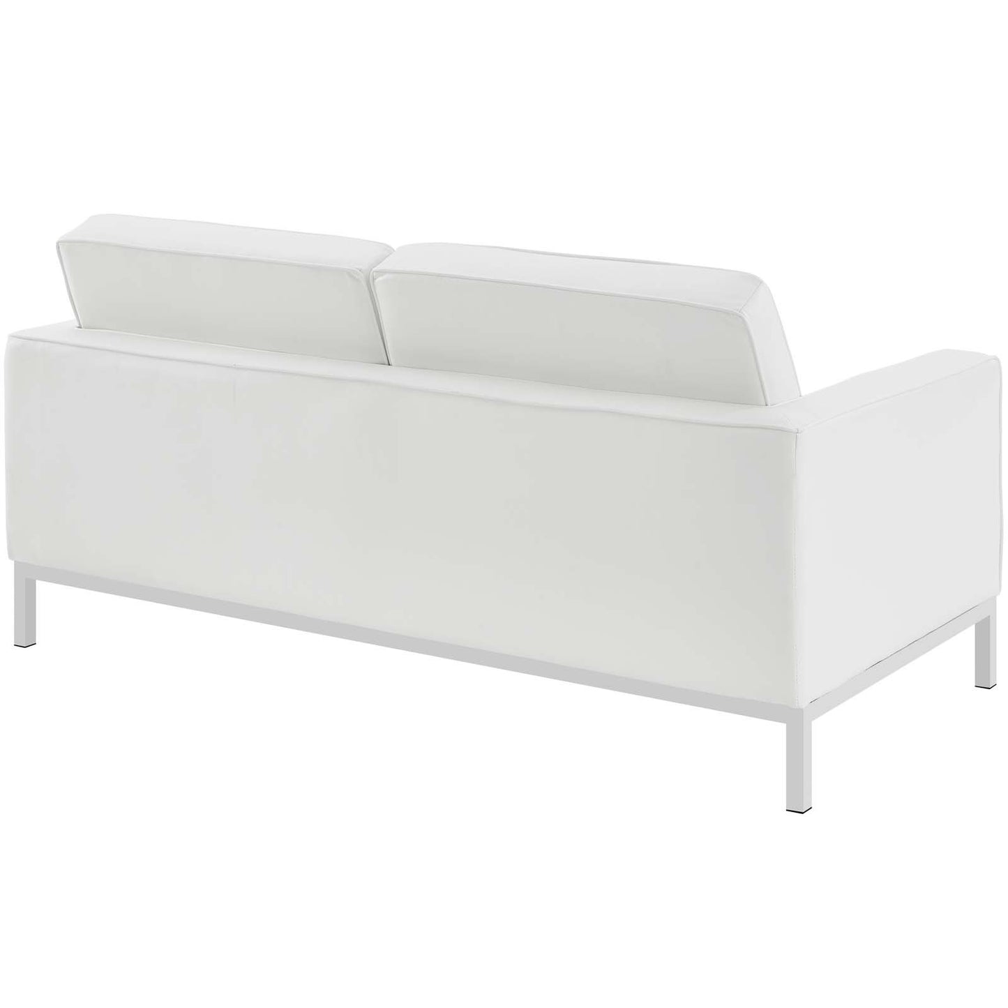 Modway Loft 2 Piece Leather Sofa and Loveseat Set