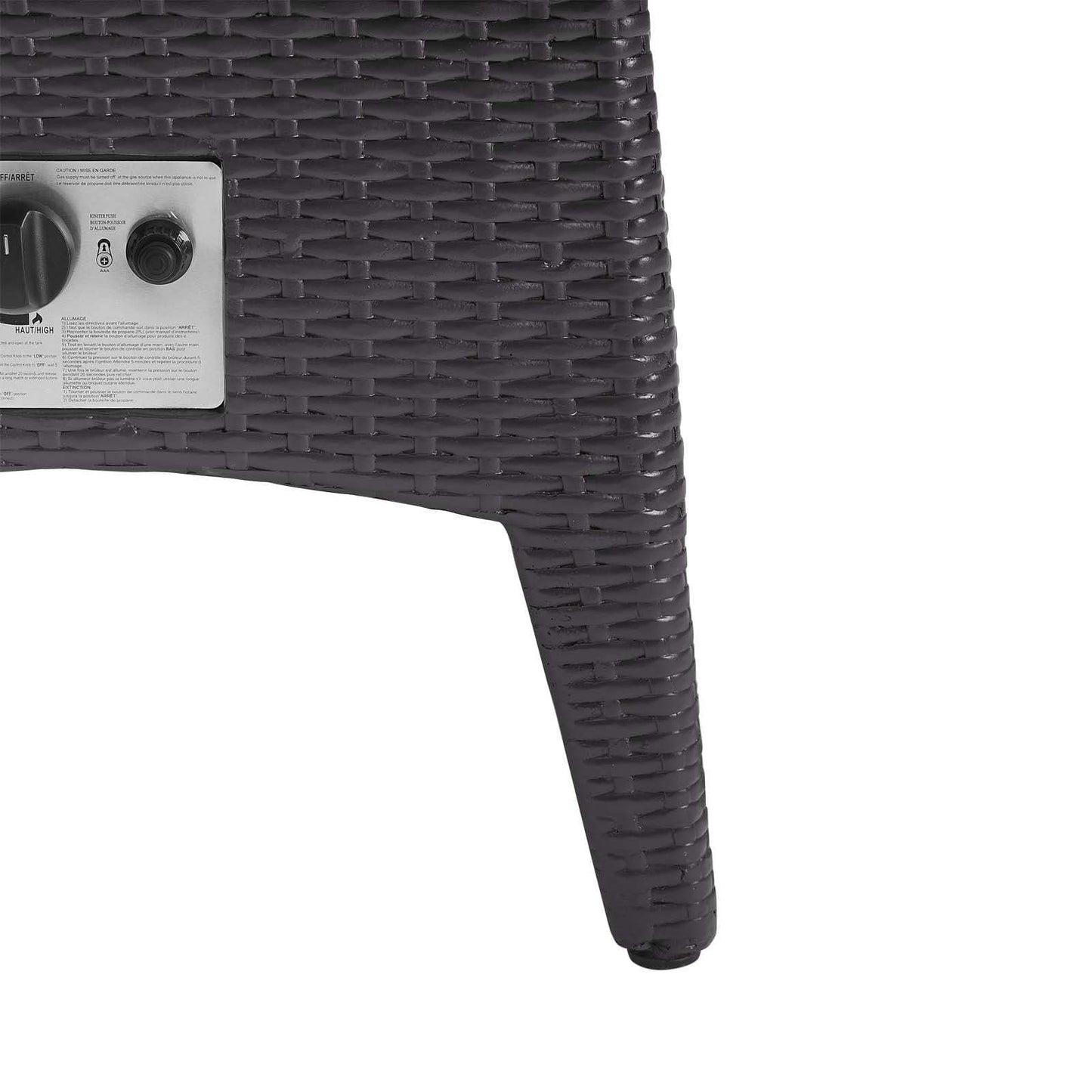 Modway Vivacity Outdoor Patio Fire Pit Table Espresso