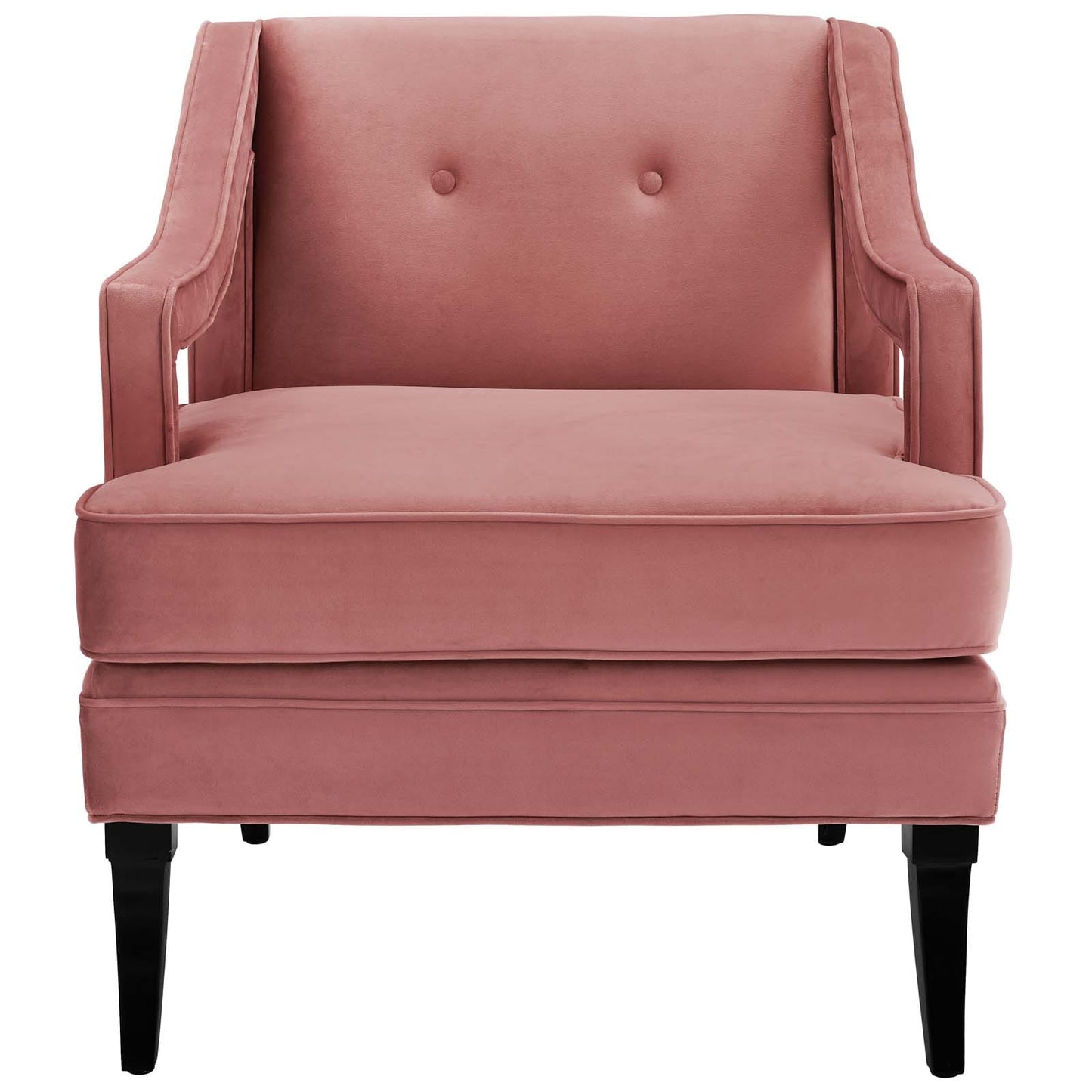 Modway Concur Button Tufted Upholstered Velvet Armchair | Armchairs | 