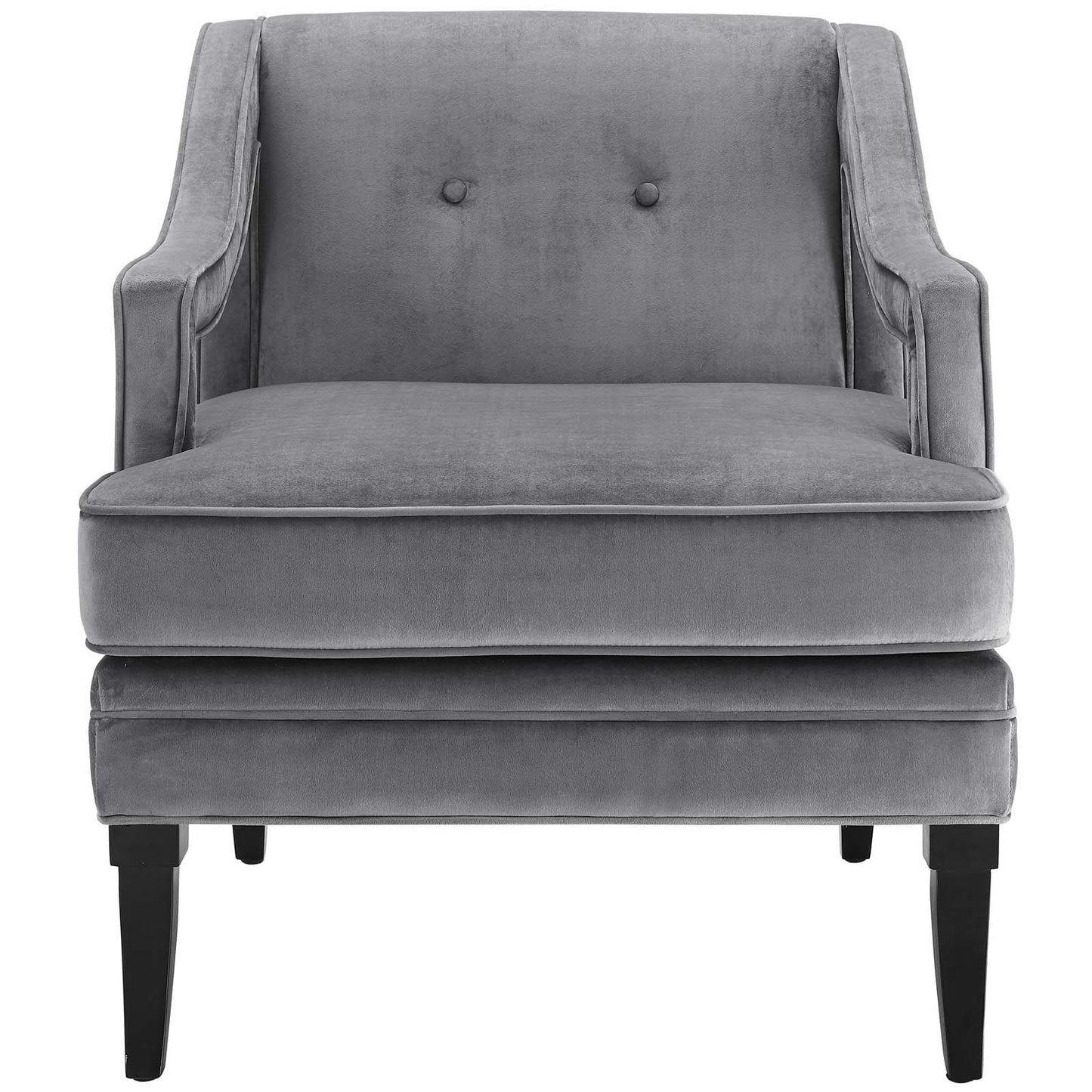 Modway Concur Button Tufted Upholstered Velvet Armchair | Armchairs | 