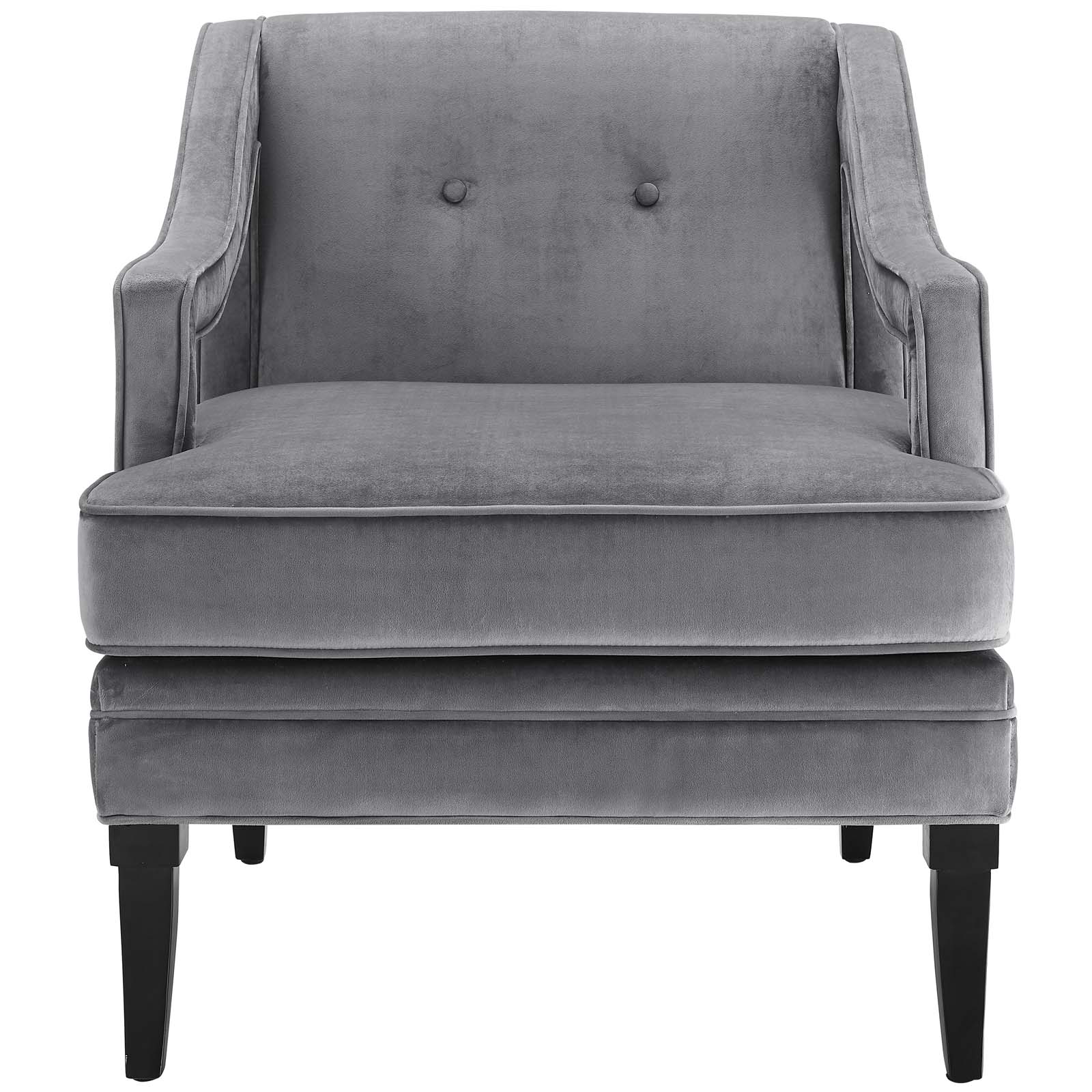 Modway Concur Button Tufted Upholstered Velvet Armchair | Armchairs | 