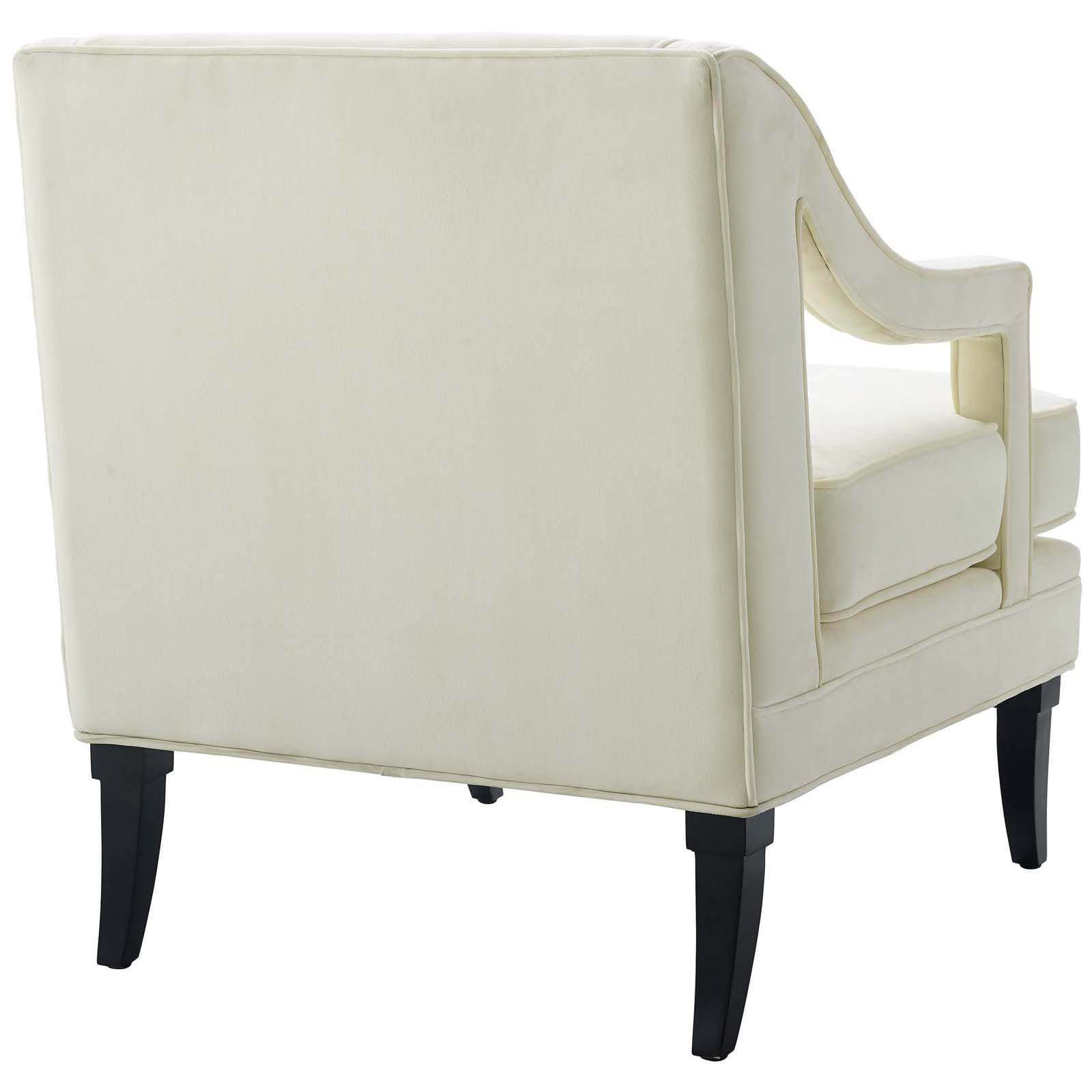 Modway Concur Button Tufted Upholstered Velvet Armchair | Armchairs | 