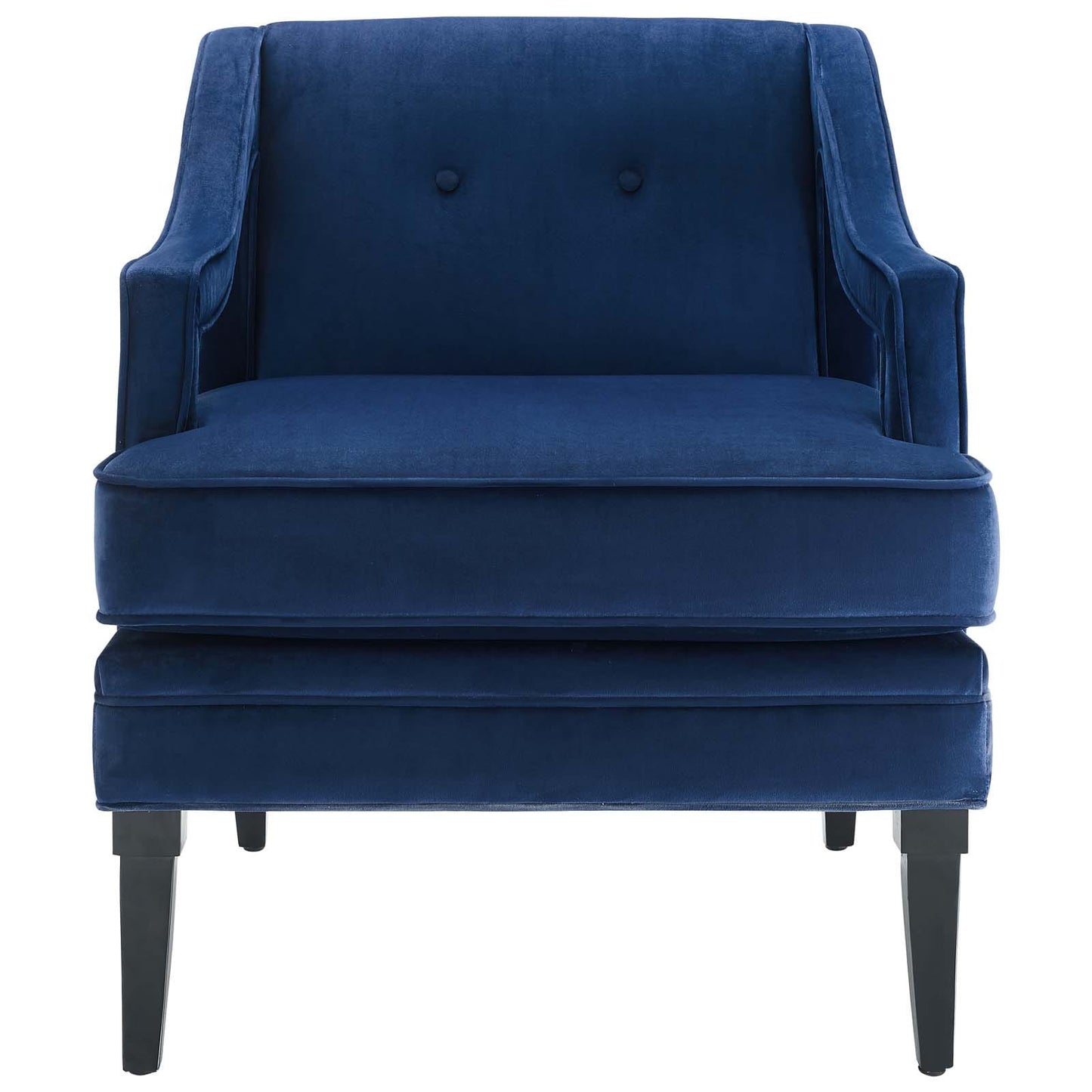 Modway Concur Button Tufted Upholstered Velvet Armchair | Armchairs | 