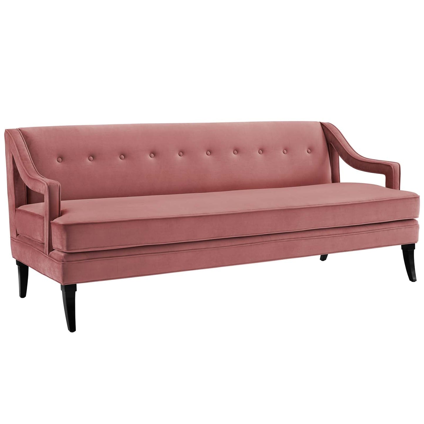 Modway Concur Button Tufted Upholstered Velvet Sofa | Sofas | 