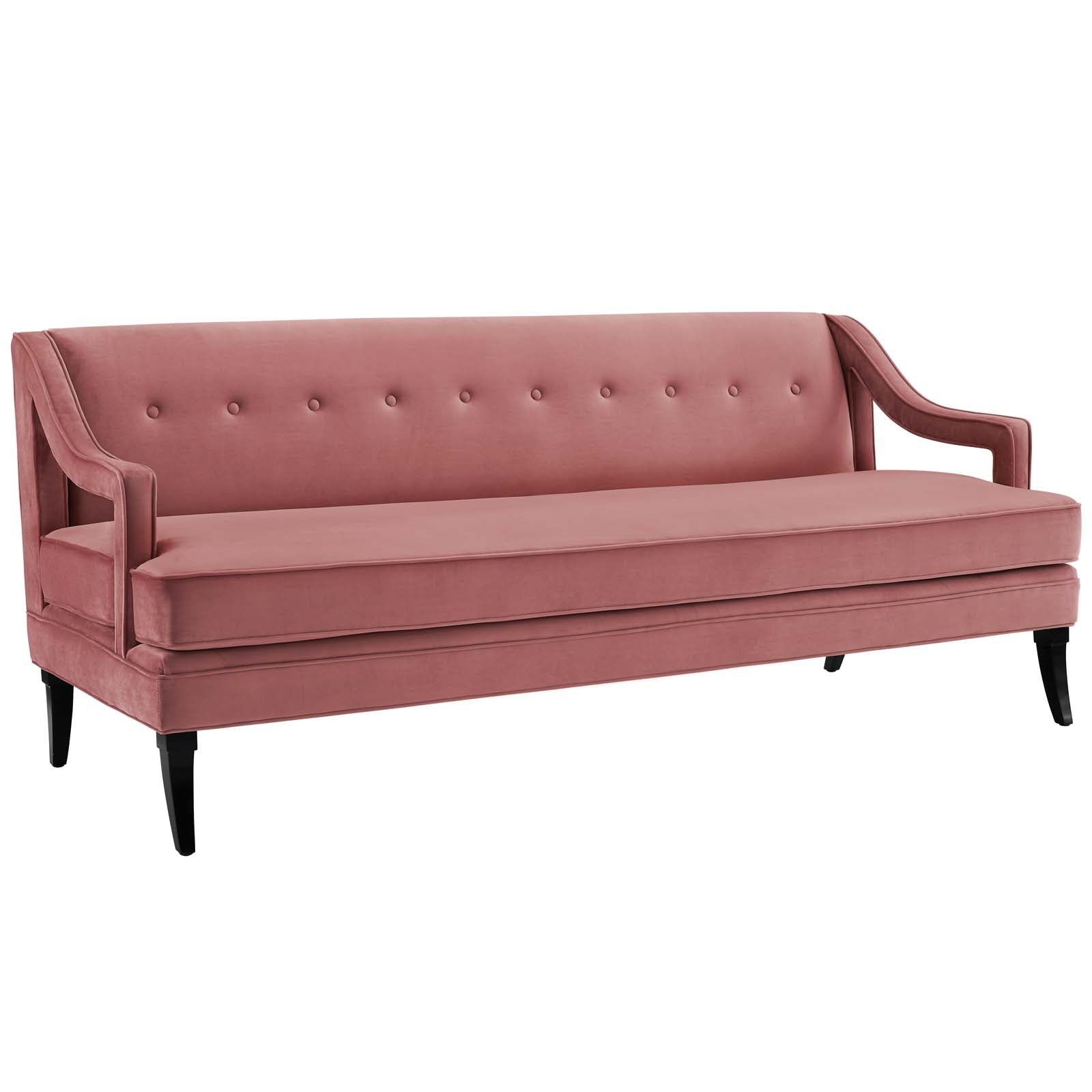Modway Concur Button Tufted Upholstered Velvet Sofa | Sofas | 