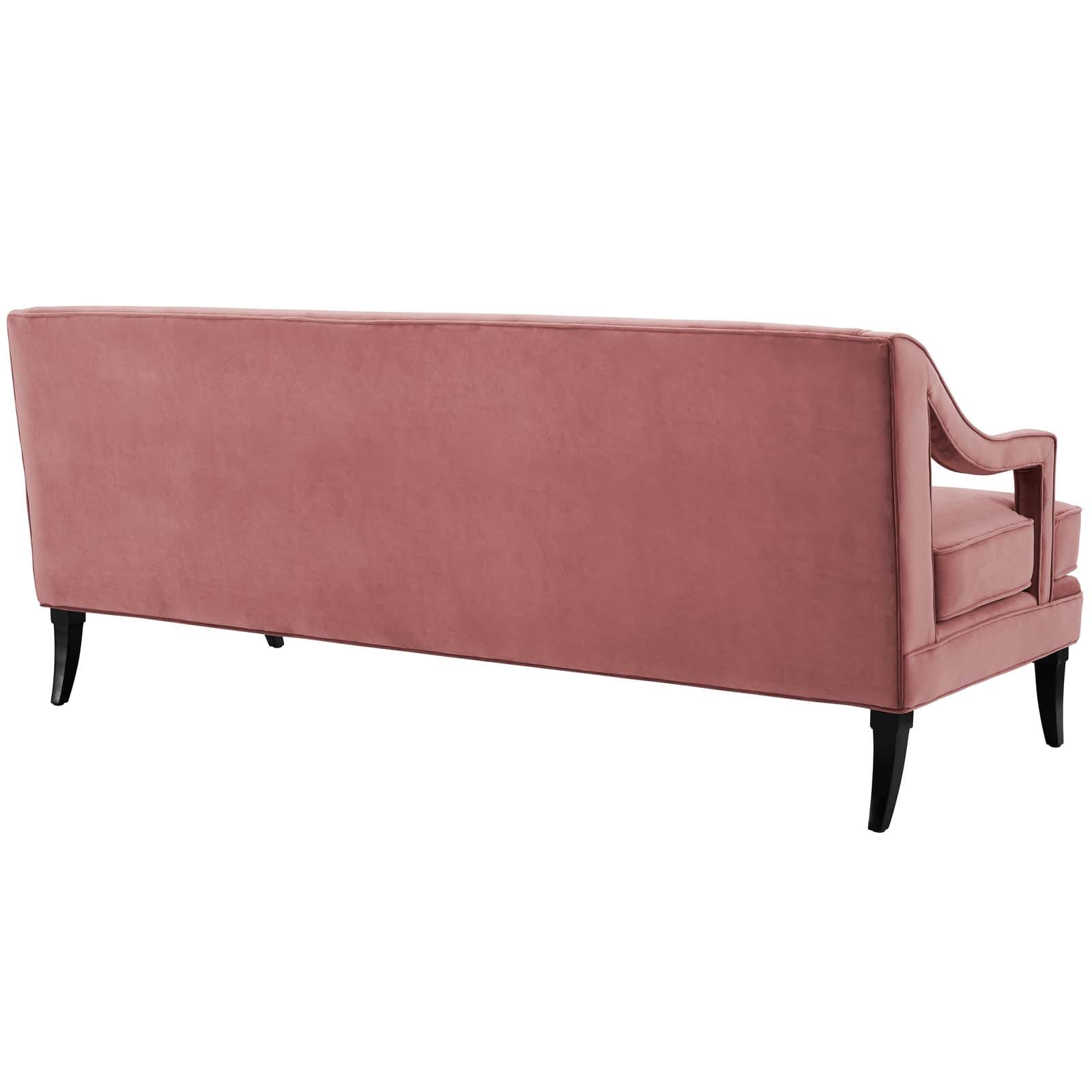 Modway Concur Button Tufted Upholstered Velvet Sofa | Sofas | 