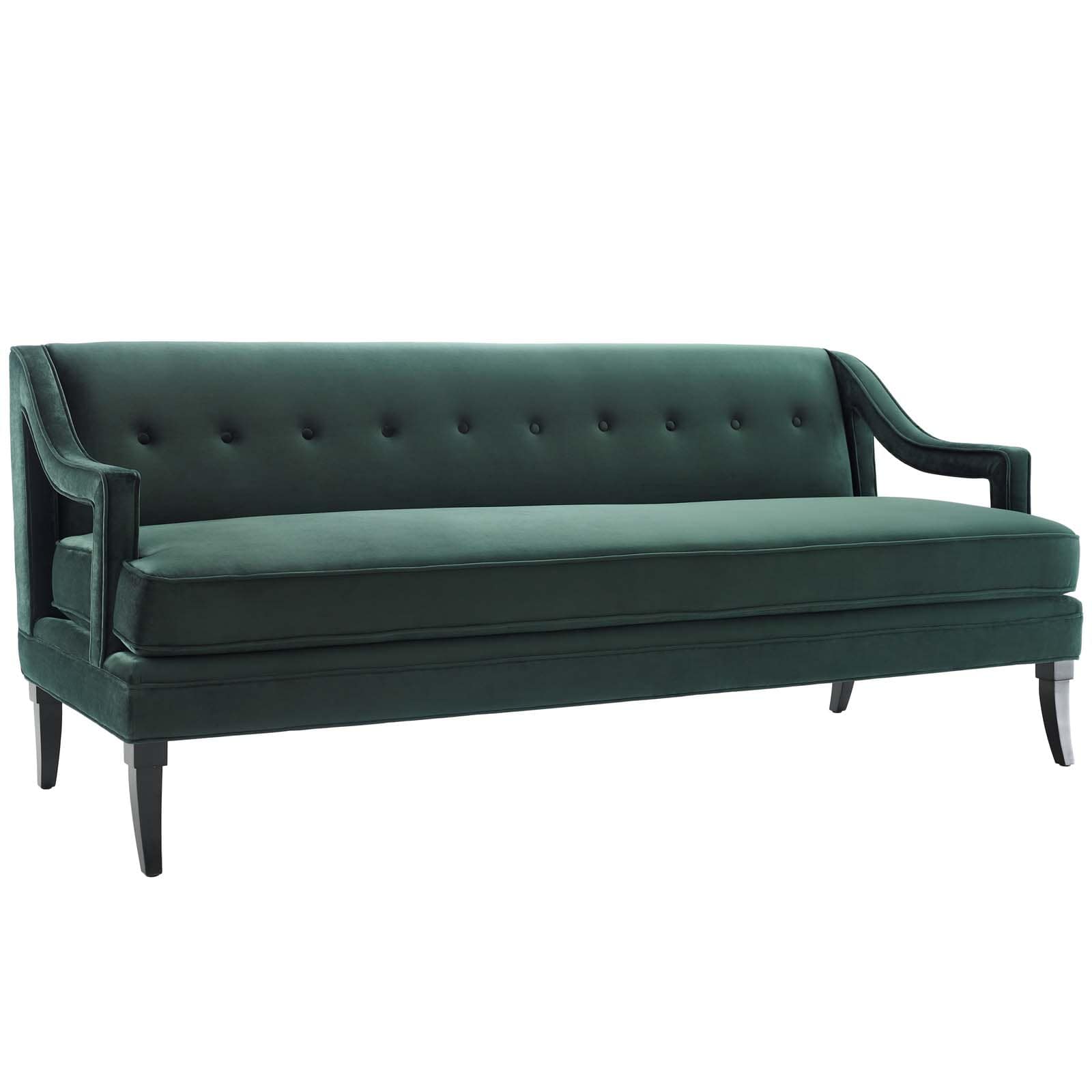 Modway Concur Button Tufted Upholstered Velvet Sofa | Sofas | 
