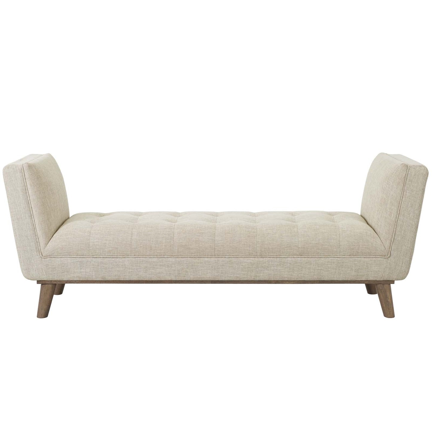 Modway Haven Tufted Button Upholstered Fabric Accent Bench | Stools & Benches | 