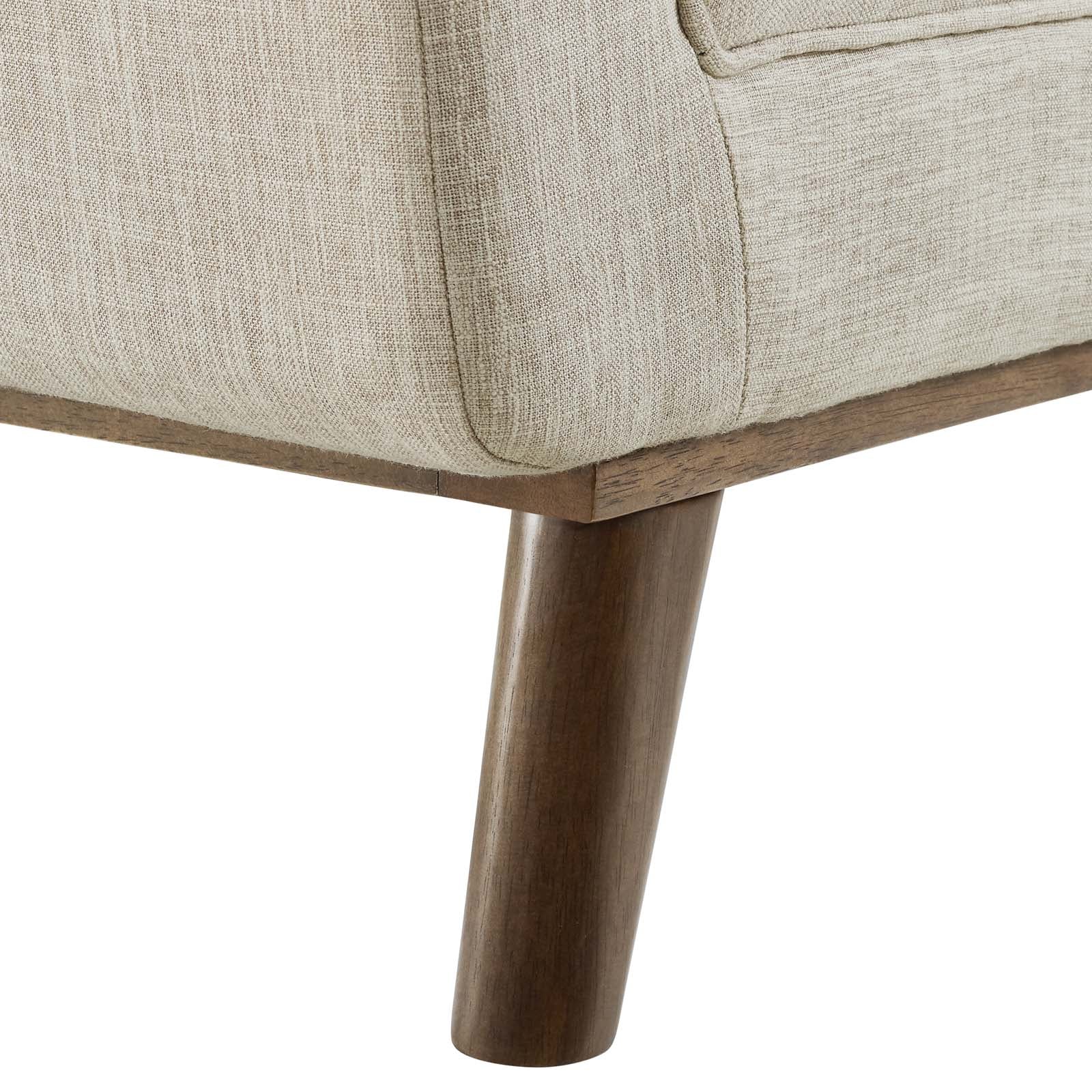 Modway Haven Tufted Button Upholstered Fabric Accent Bench | Stools & Benches | 