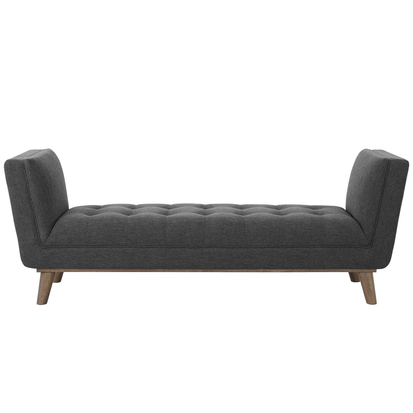 Modway Haven Tufted Button Upholstered Fabric Accent Bench | Stools & Benches | 
