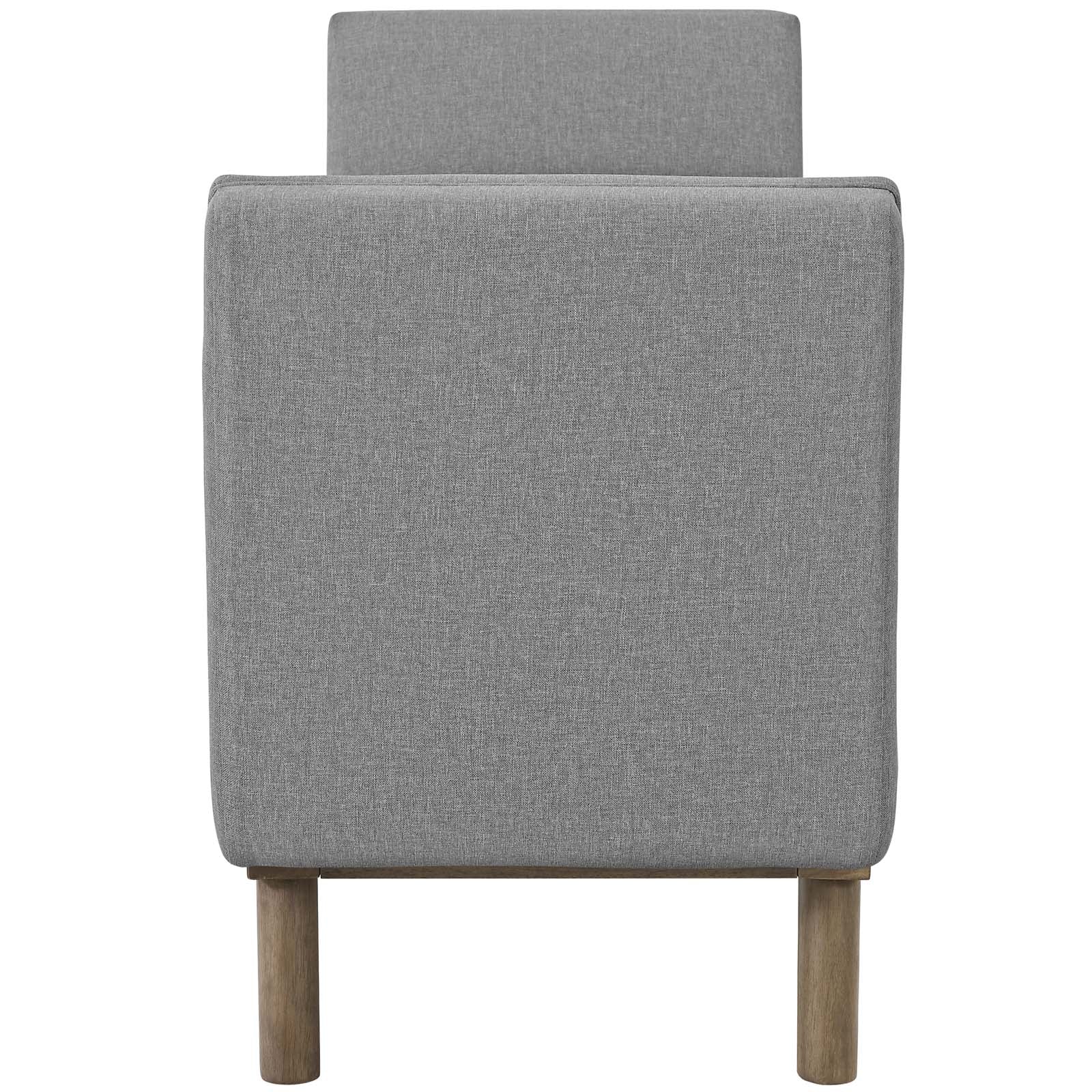 Modway Haven Tufted Button Upholstered Fabric Accent Bench | Stools & Benches | 