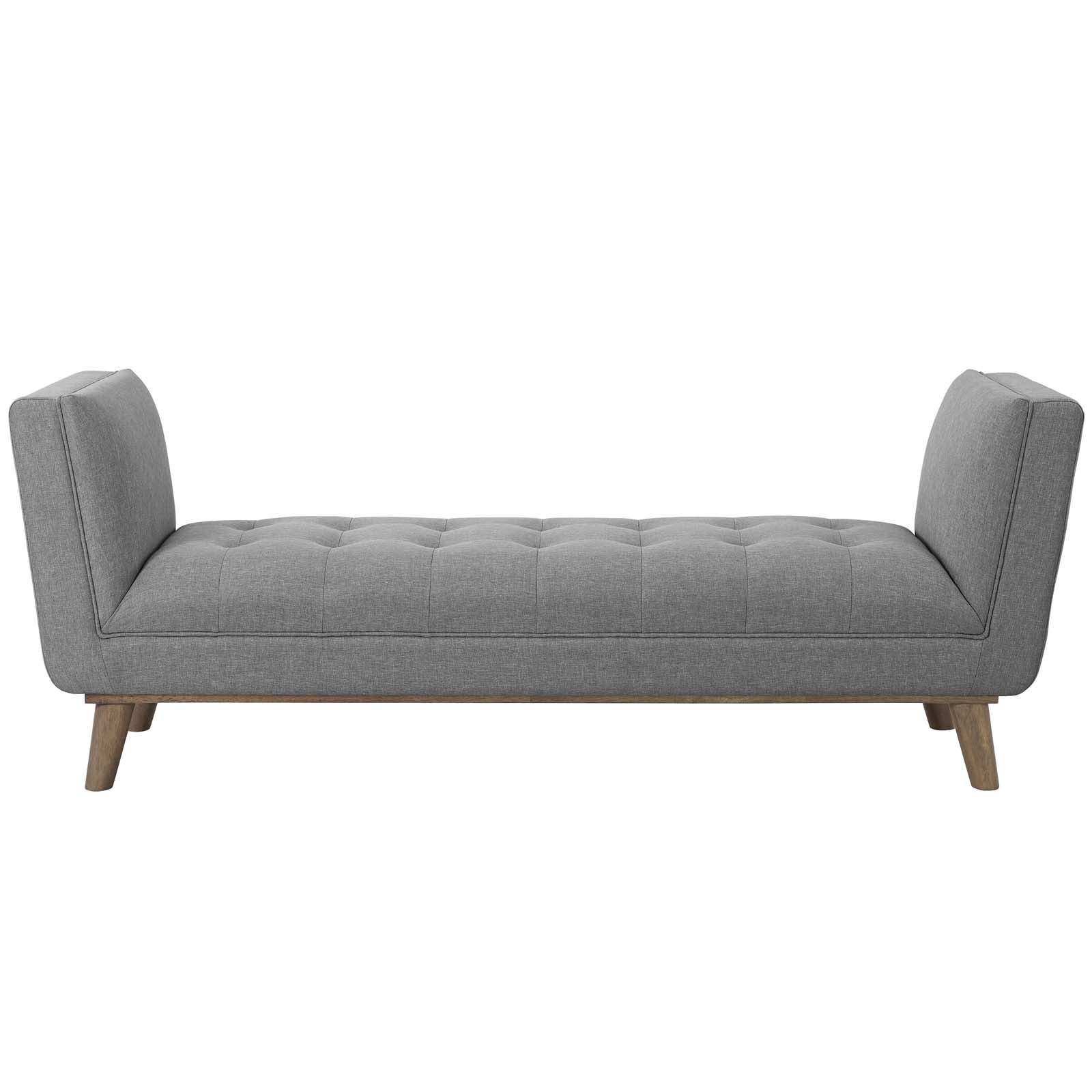 Modway Haven Tufted Button Upholstered Fabric Accent Bench | Stools & Benches | 