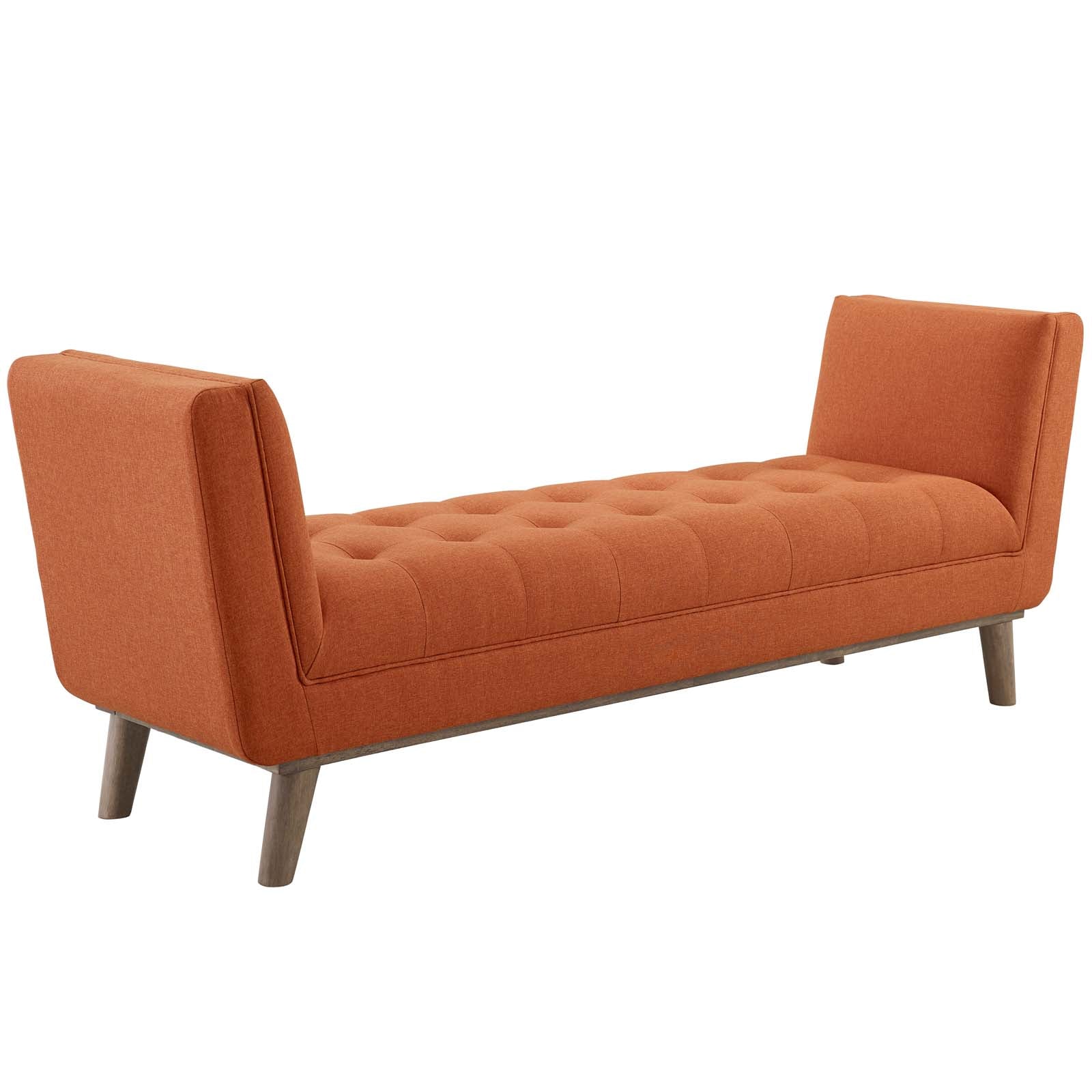 Modway Haven Tufted Button Upholstered Fabric Accent Bench | Stools & Benches | 