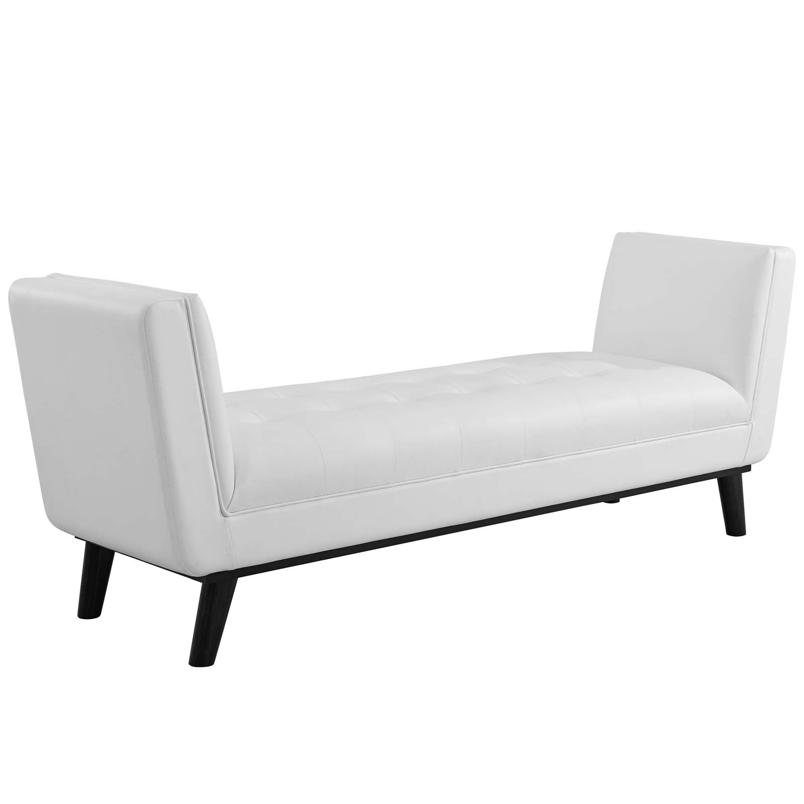 Modway Haven Tufted Button Faux Leather Accent Bench | Stools & Benches | 