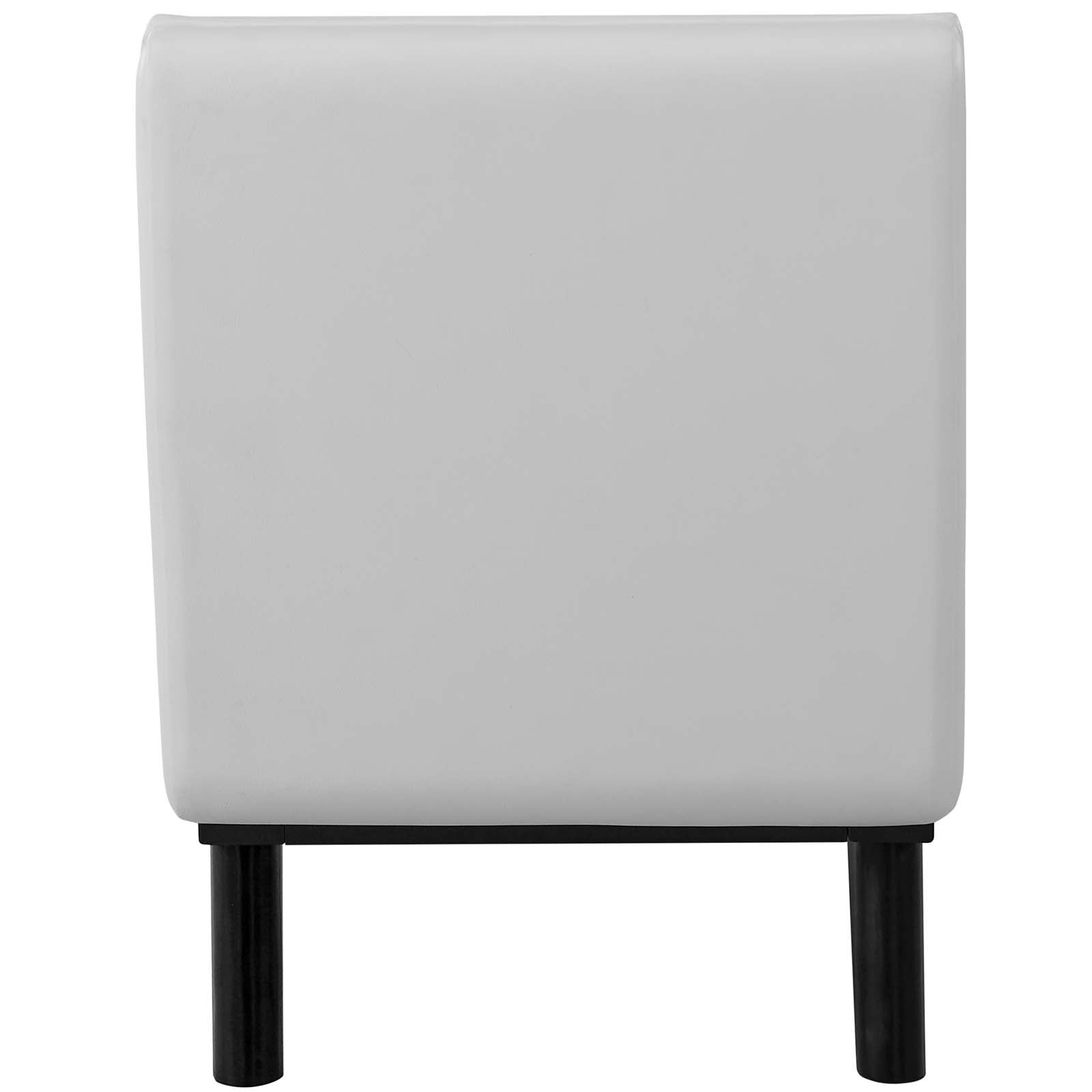 Modway Haven Tufted Button Faux Leather Accent Bench | Stools & Benches | 