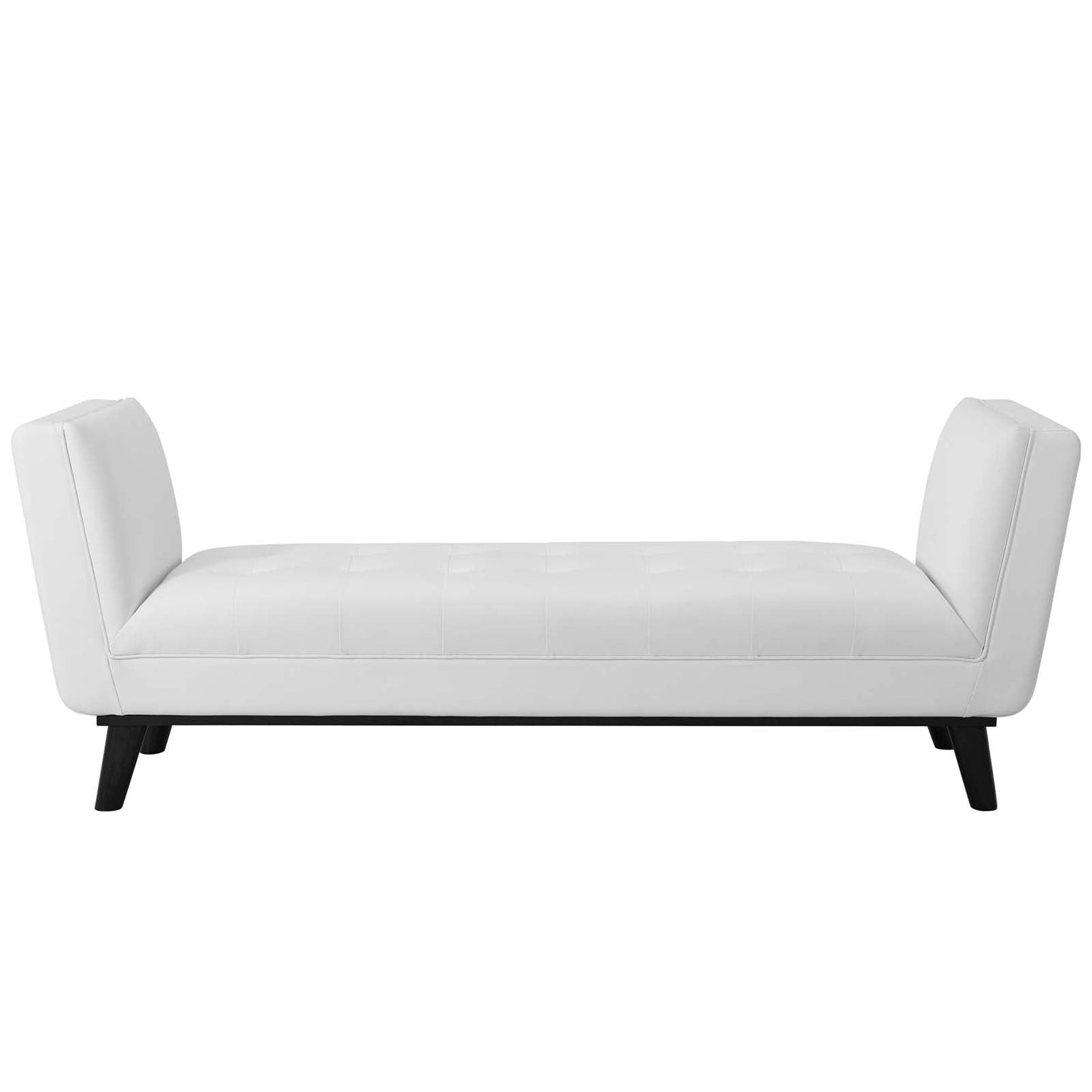 Modway Haven Tufted Button Faux Leather Accent Bench | Stools & Benches | 
