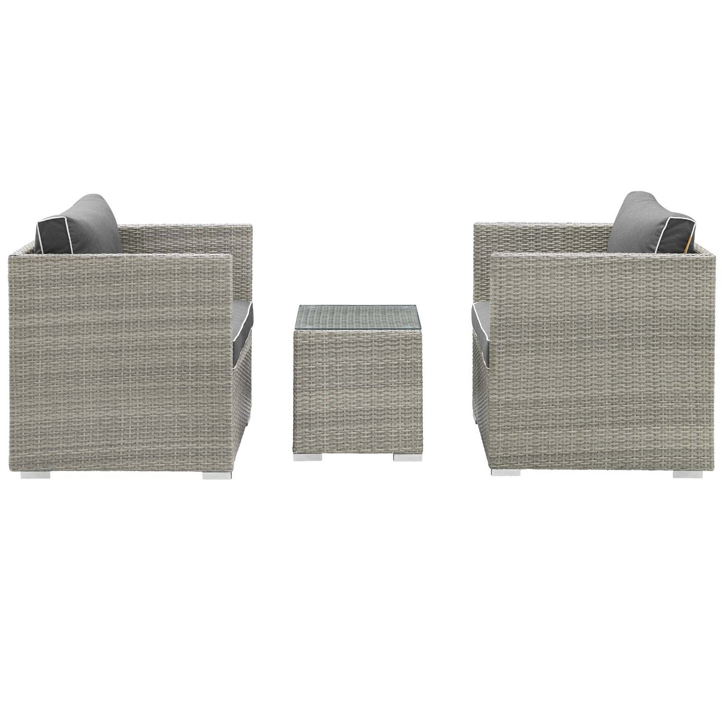 Modway Repose 3 Piece Outdoor Patio Sectional Set