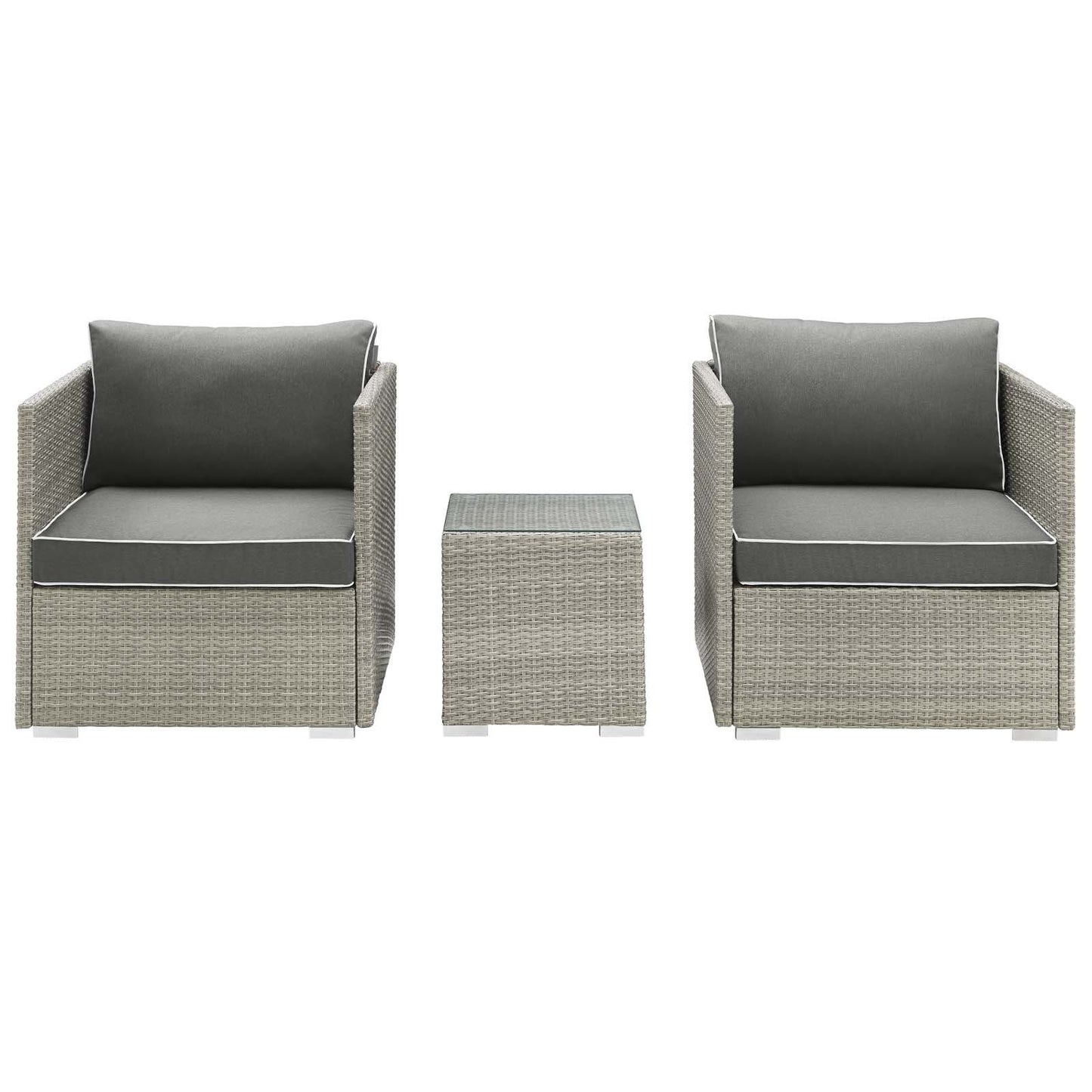 Modway Repose 3 Piece Outdoor Patio Sectional Set