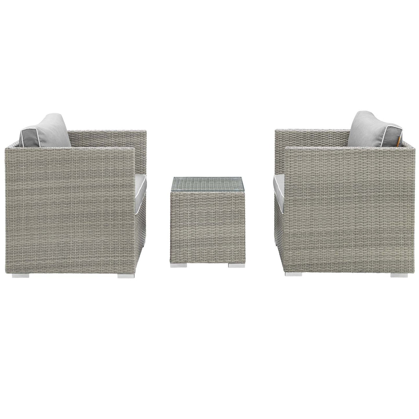 Modway Repose 3 Piece Outdoor Patio Sectional Set