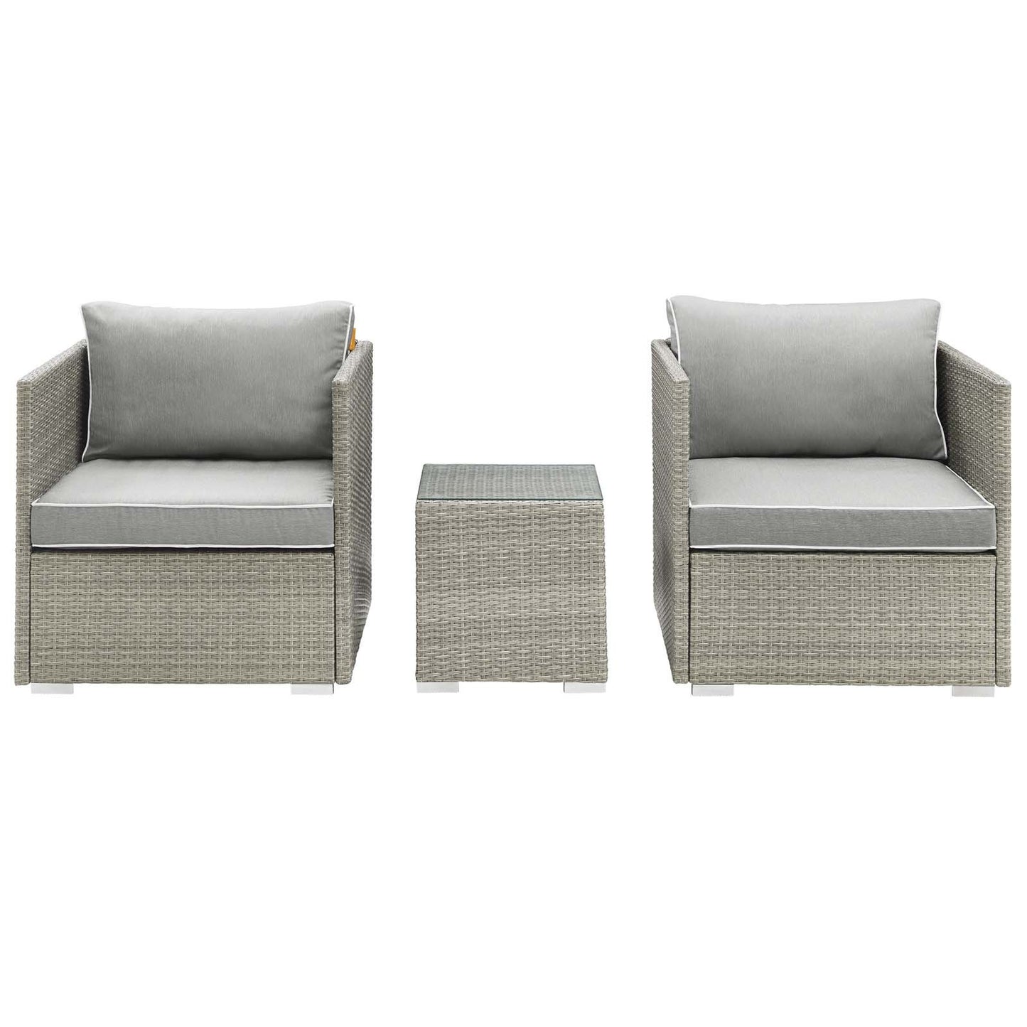 Modway Repose 3 Piece Outdoor Patio Sectional Set