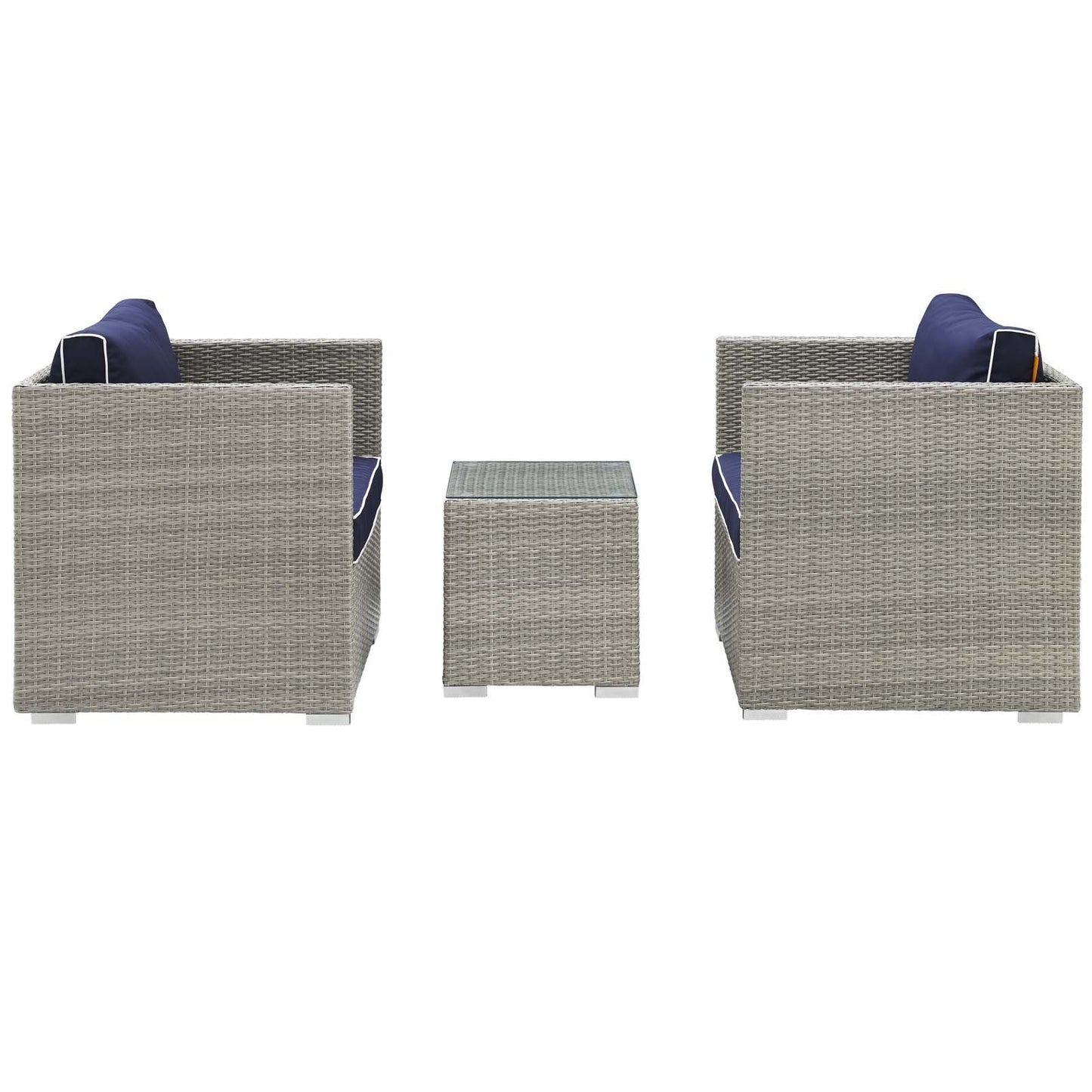 Modway Repose 3 Piece Outdoor Patio Sectional Set