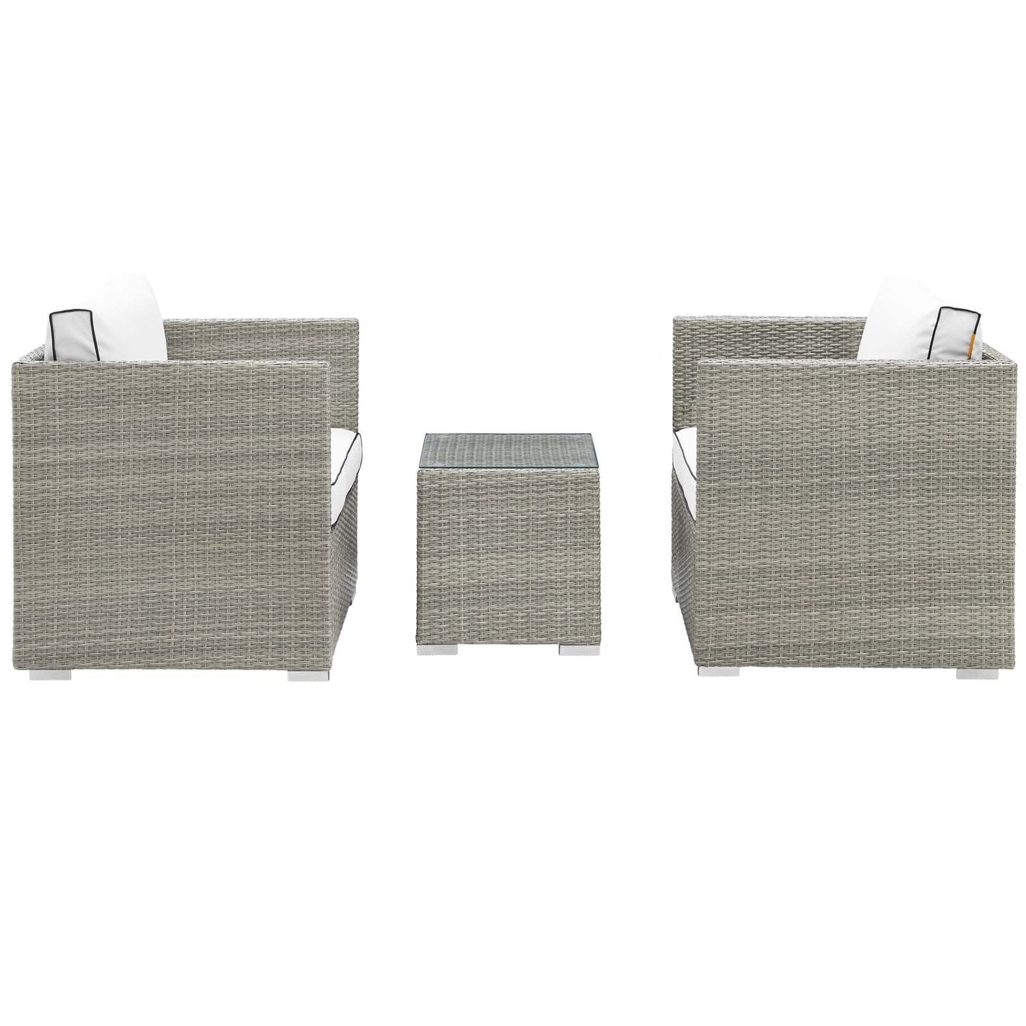 Modway Repose 3 Piece Outdoor Patio Sectional Set