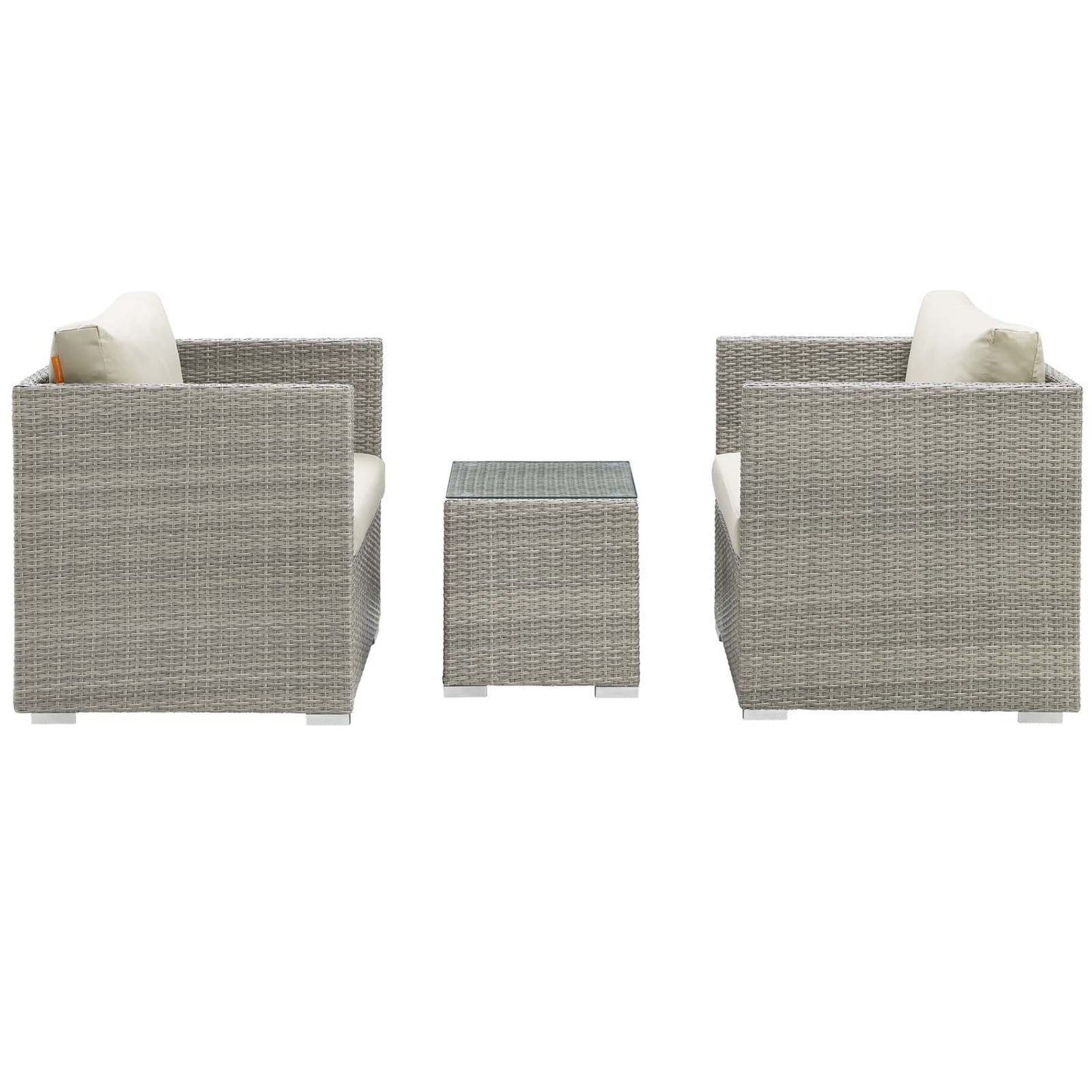 Modway Repose 3 Piece Outdoor Patio Sunbrella® Sectional Set
