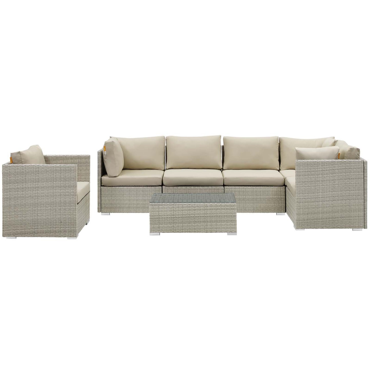 Modway Repose 7 Piece Outdoor Patio Sunbrella-EEI-3011