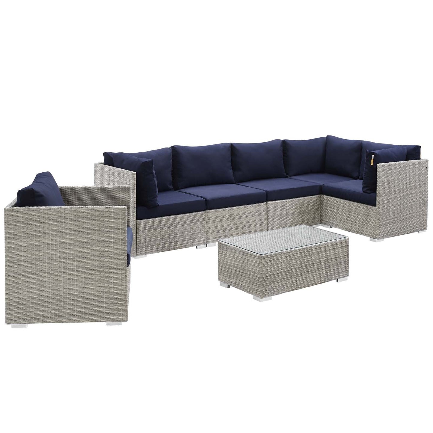 Modway Repose 7 Piece Outdoor Patio Sunbrella-EEI-3011