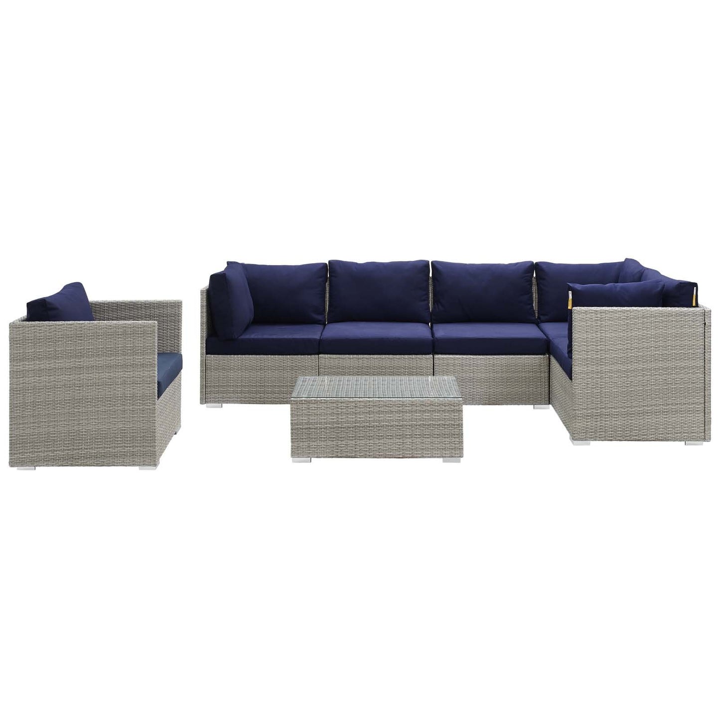 Modway Repose 7 Piece Outdoor Patio Sunbrella-EEI-3011