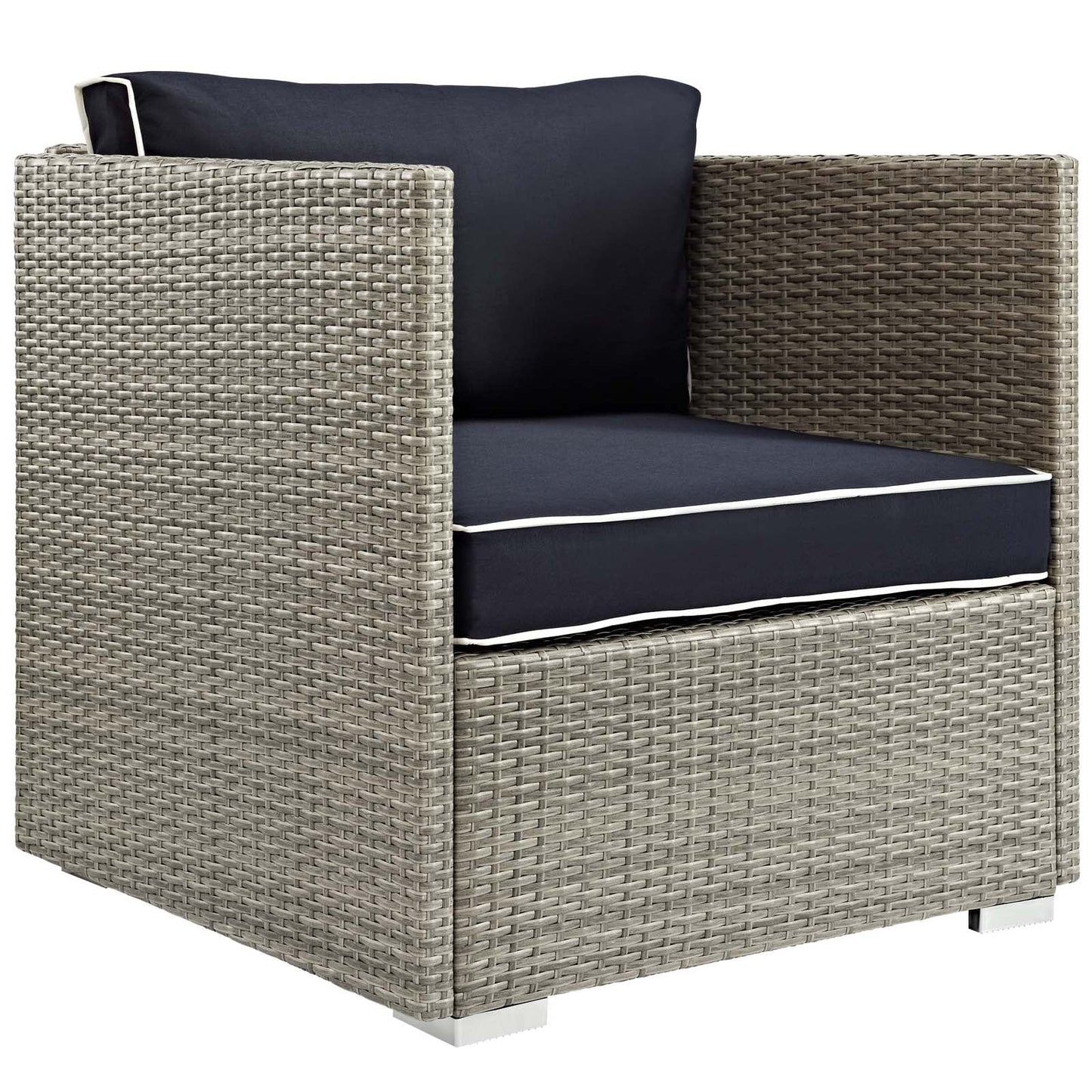 Repose 6 Piece Outdoor Patio Sectional Set By Modway - EEI-3014 | Outdoor Sofas, Loveseats & Sectionals | Modishstore - 23
