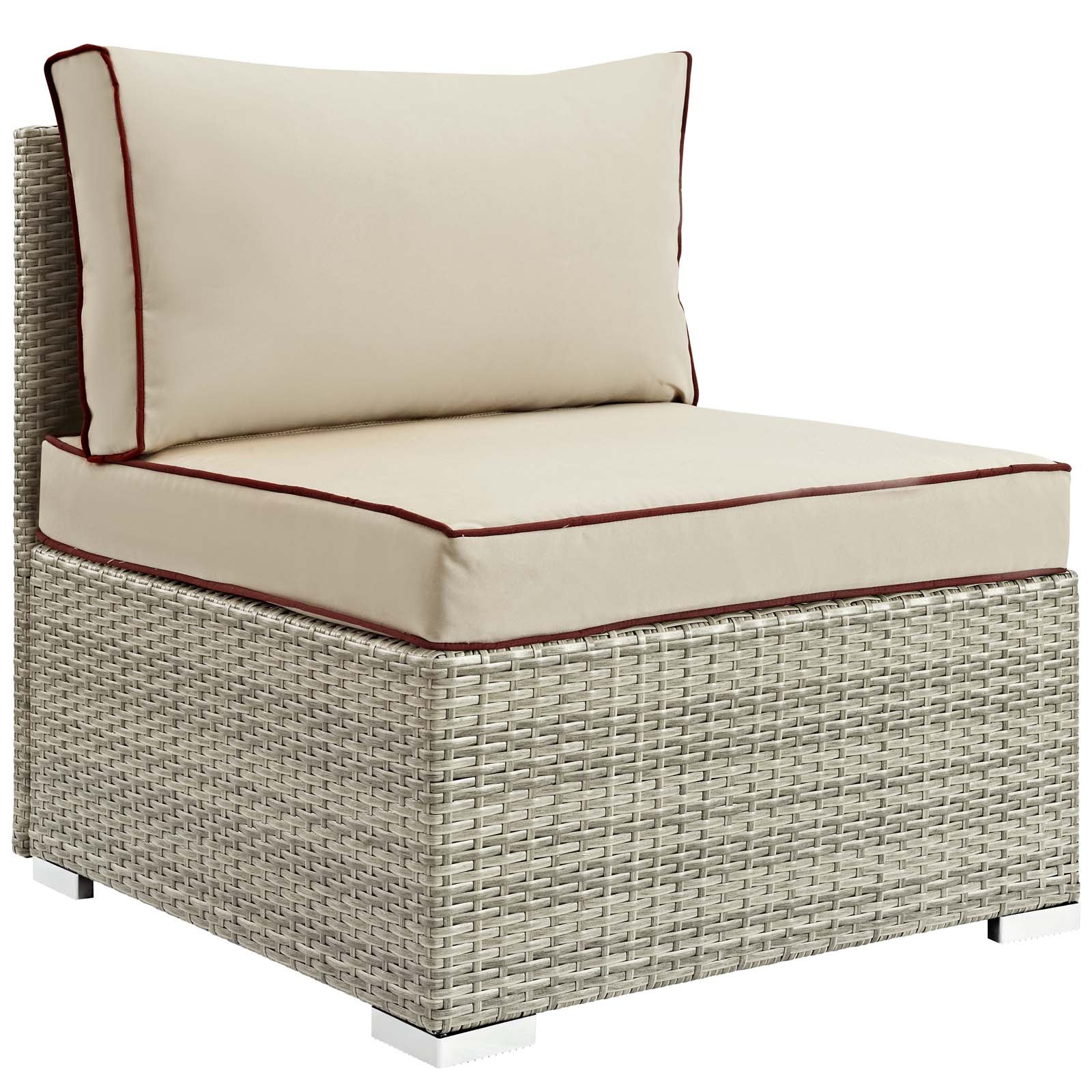 Modway Repose 6 Piece Outdoor Patio Sectional Set | Outdoor Sofas, Loveseats & Sectionals | Modishstore-3