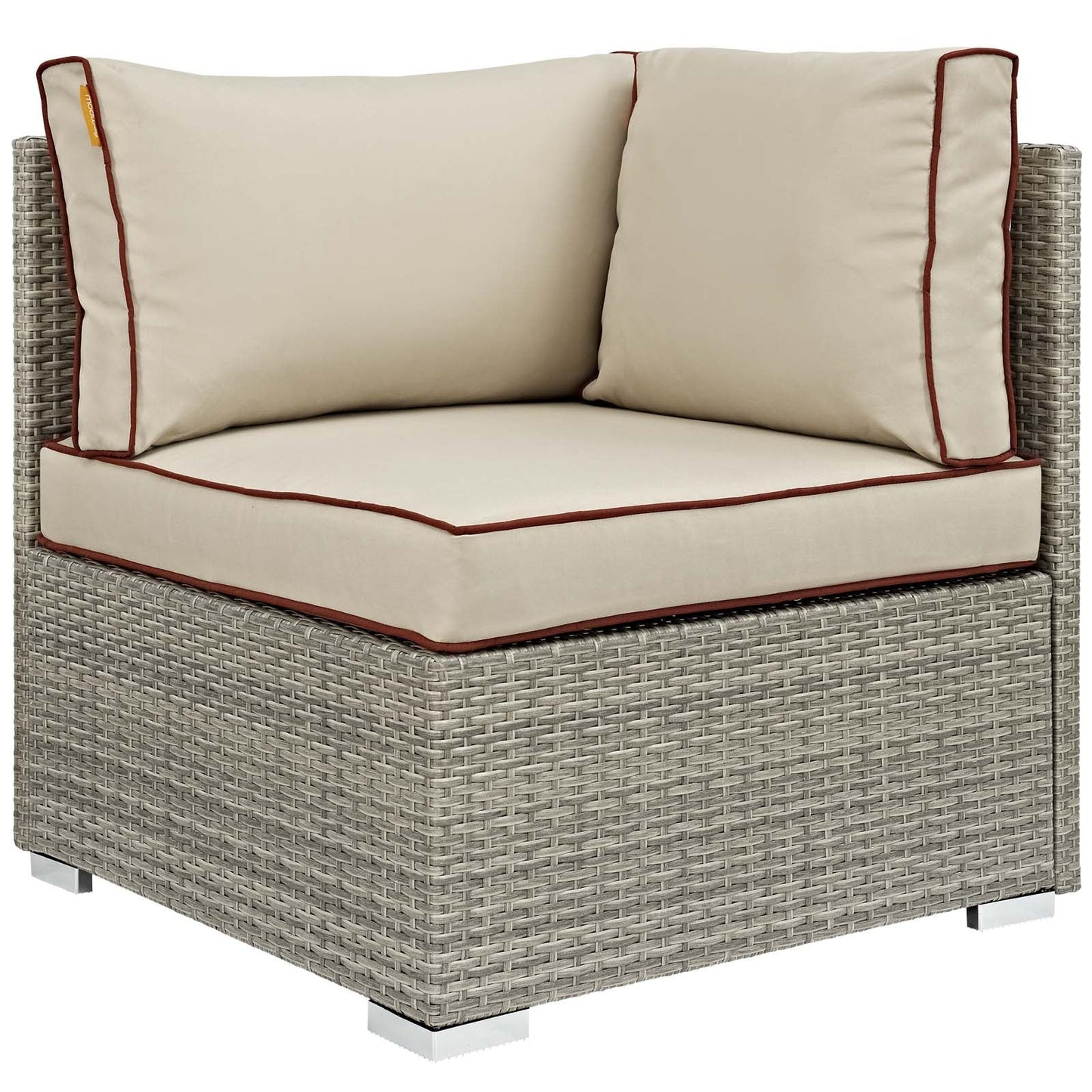 Modway Repose 6 Piece Outdoor Patio Sectional Set | Outdoor Sofas, Loveseats & Sectionals | Modishstore-4