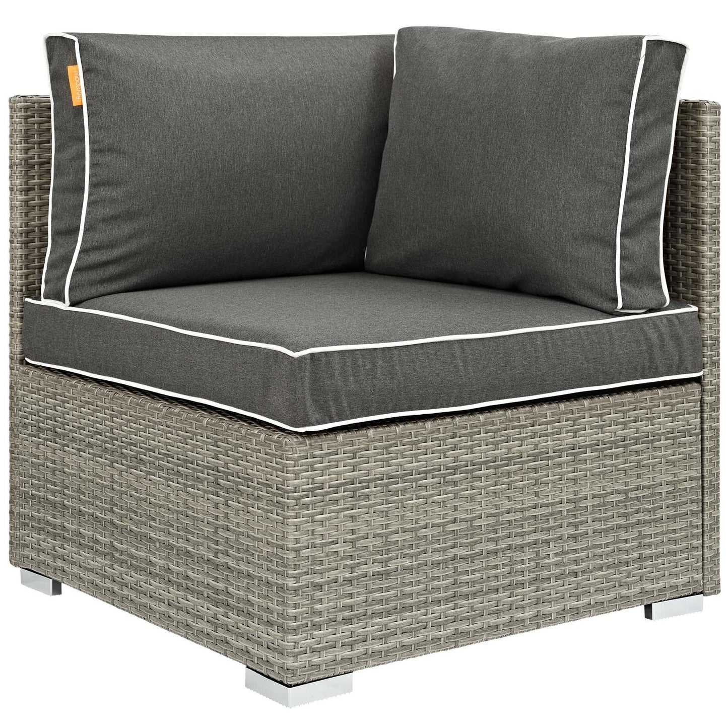 Modway Repose 6 Piece Outdoor Patio Sectional Set | Outdoor Sofas, Loveseats & Sectionals | Modishstore-6
