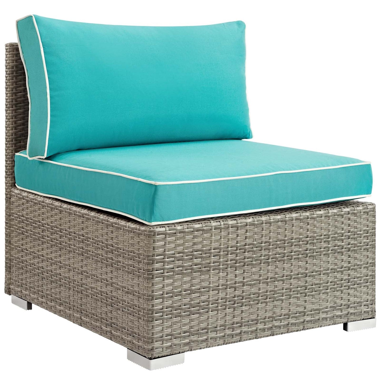 Modway Repose 6 Piece Outdoor Patio Sectional Set | Outdoor Sofas, Loveseats & Sectionals | Modishstore-20