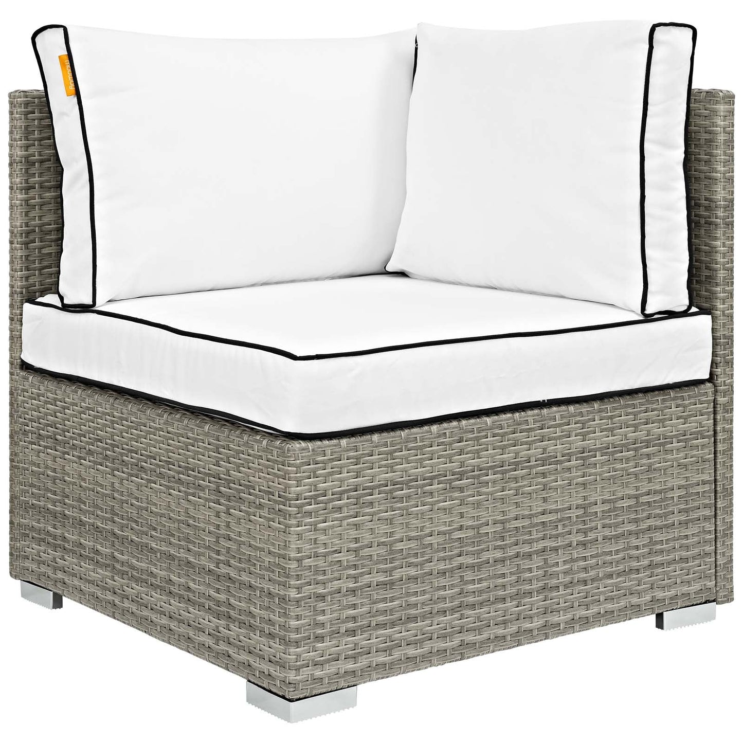 Modway Repose 6 Piece Outdoor Patio Sectional Set | Outdoor Sofas, Loveseats & Sectionals | Modishstore-25