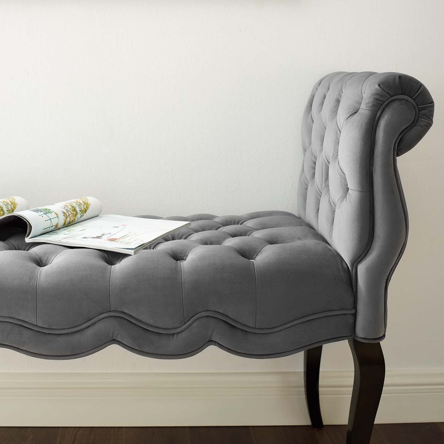 Modway Adelia Chesterfield Style Button Tufted Performance Velvet Bench