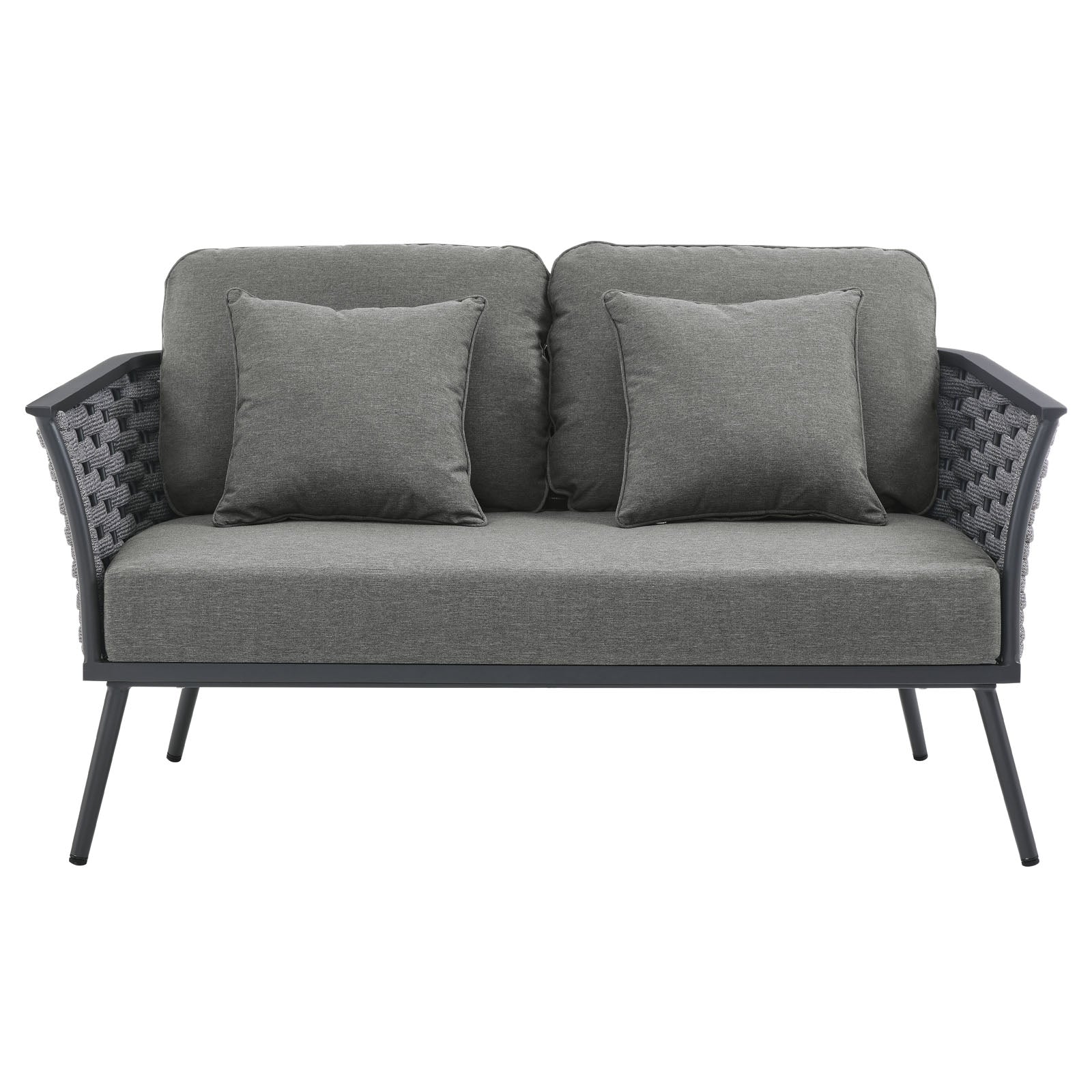 Modway Stance Outdoor Patio Aluminum Loveseat | Outdoor Sofas, Loveseats & Sectionals | Modishstore-20