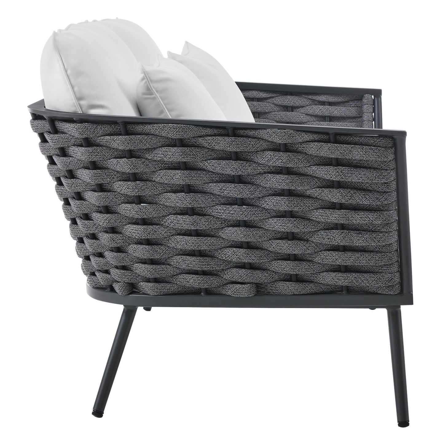Modway Stance Outdoor Patio Aluminum Loveseat | Outdoor Sofas, Loveseats & Sectionals | Modishstore-15